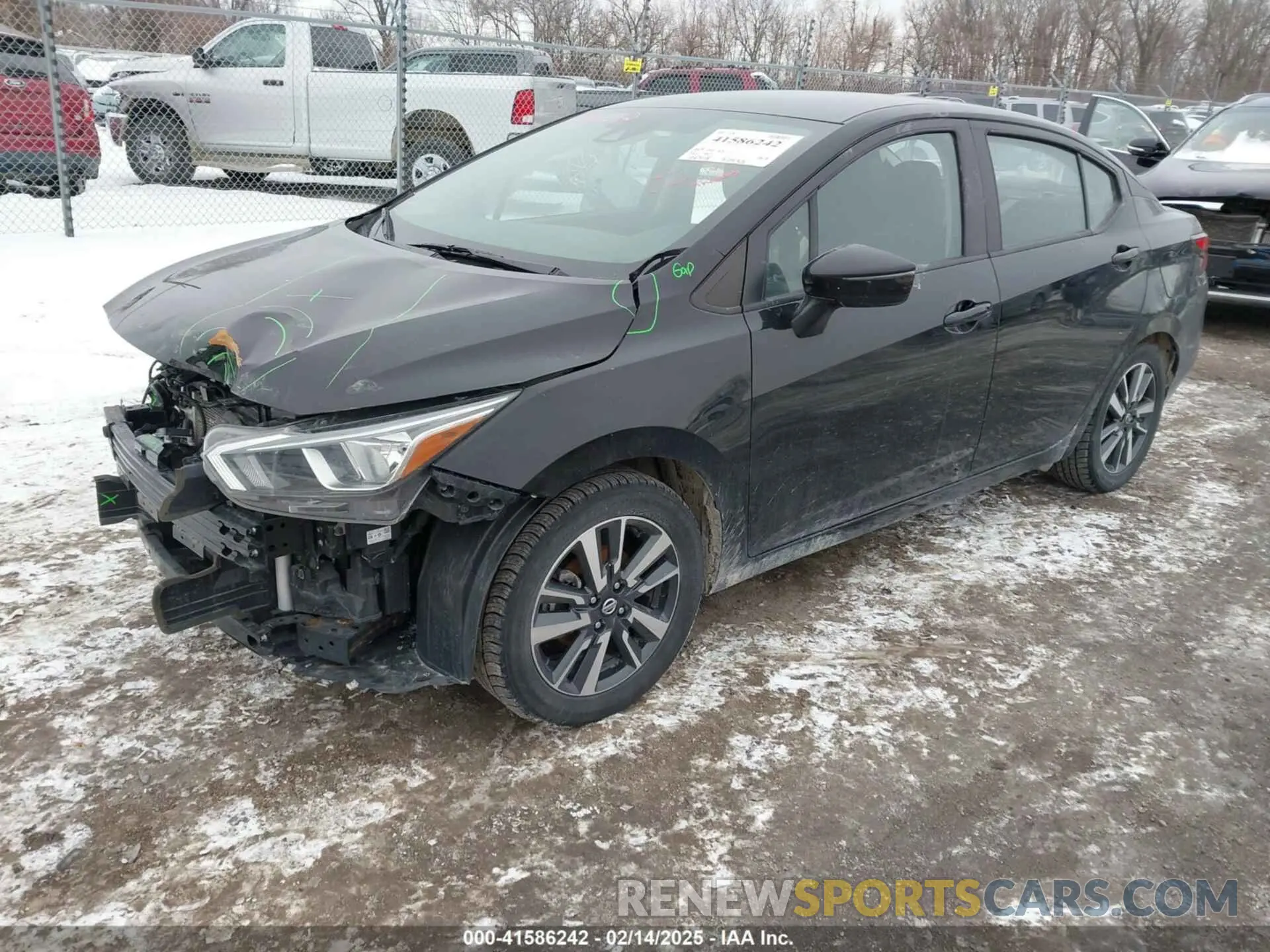 2 Photograph of a damaged car 3N1CN8EV4ML821650 NISSAN VERSA 2021