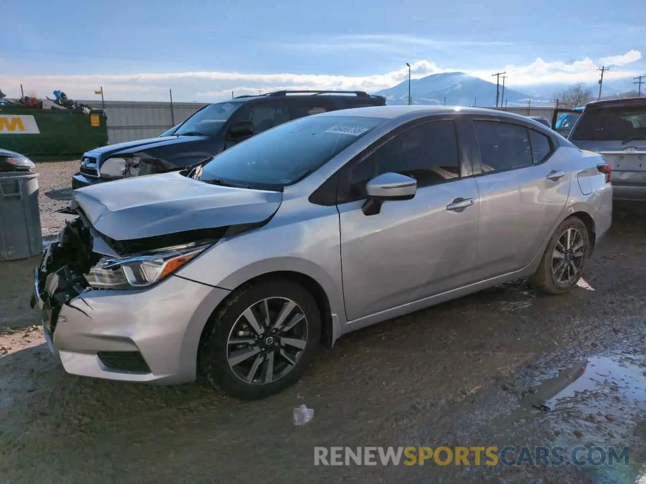 1 Photograph of a damaged car 3N1CN8EV4ML848265 NISSAN VERSA 2021