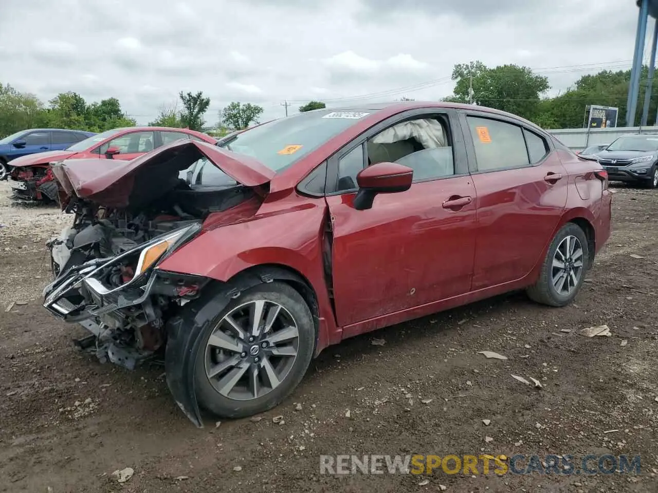 1 Photograph of a damaged car 3N1CN8EV4ML856575 NISSAN VERSA 2021
