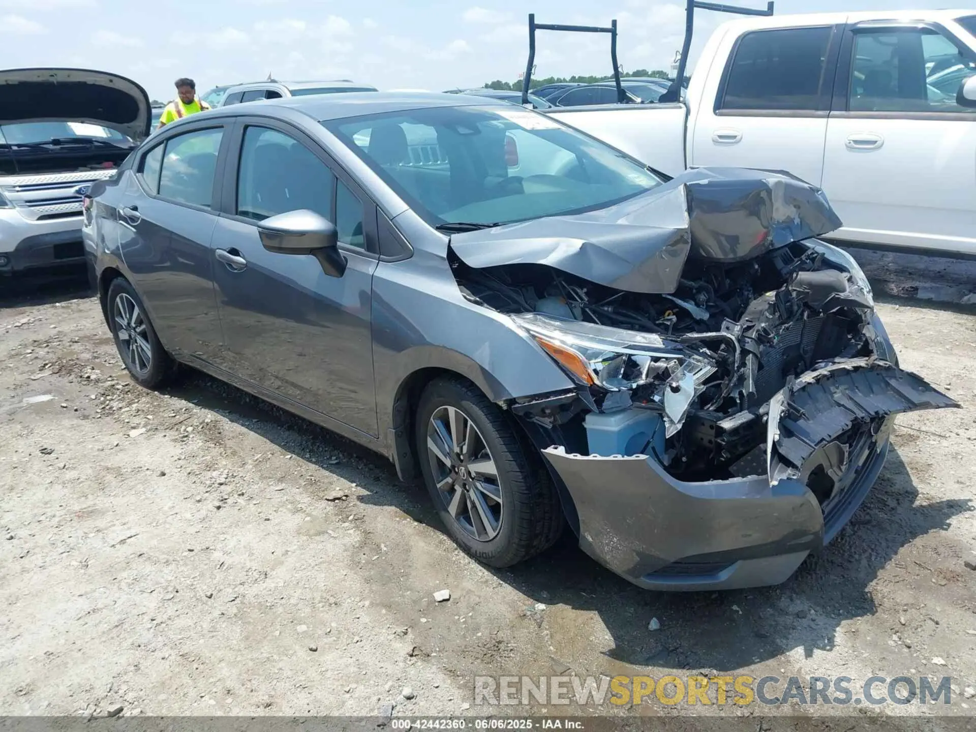 1 Photograph of a damaged car 3N1CN8EV4ML860108 NISSAN VERSA 2021