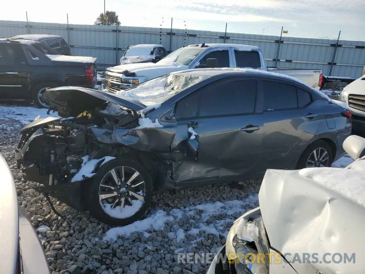 1 Photograph of a damaged car 3N1CN8EV4ML860951 NISSAN VERSA 2021
