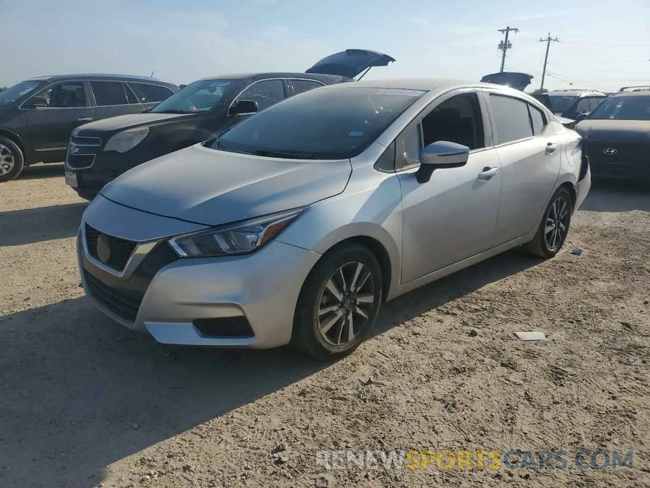 1 Photograph of a damaged car 3N1CN8EV5ML815212 NISSAN VERSA 2021
