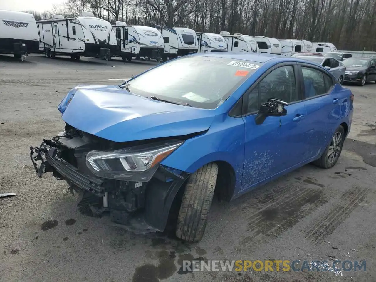 1 Photograph of a damaged car 3N1CN8EV5ML818157 NISSAN VERSA 2021