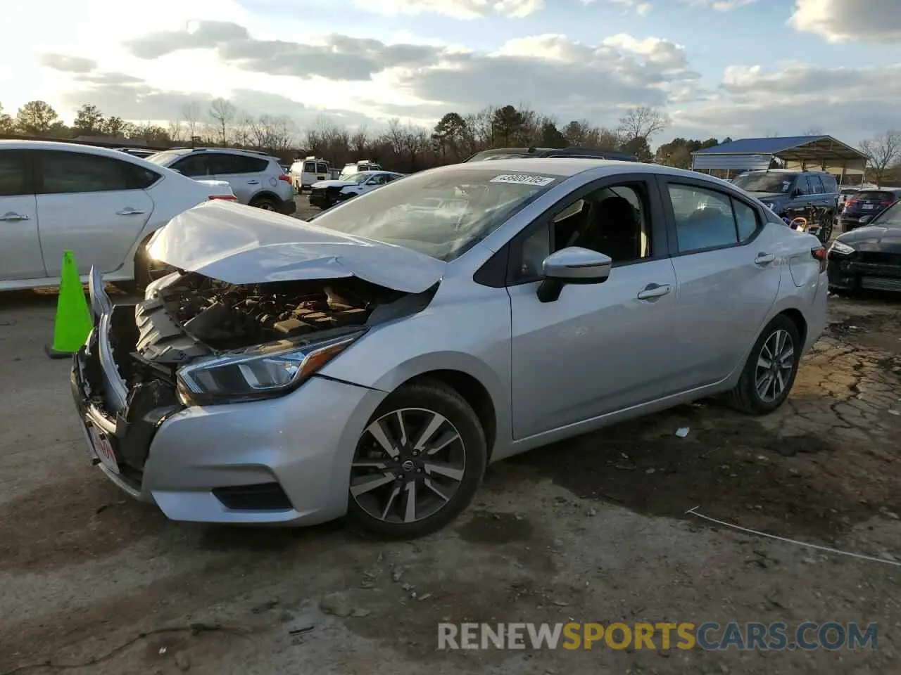1 Photograph of a damaged car 3N1CN8EV5ML843107 NISSAN VERSA 2021