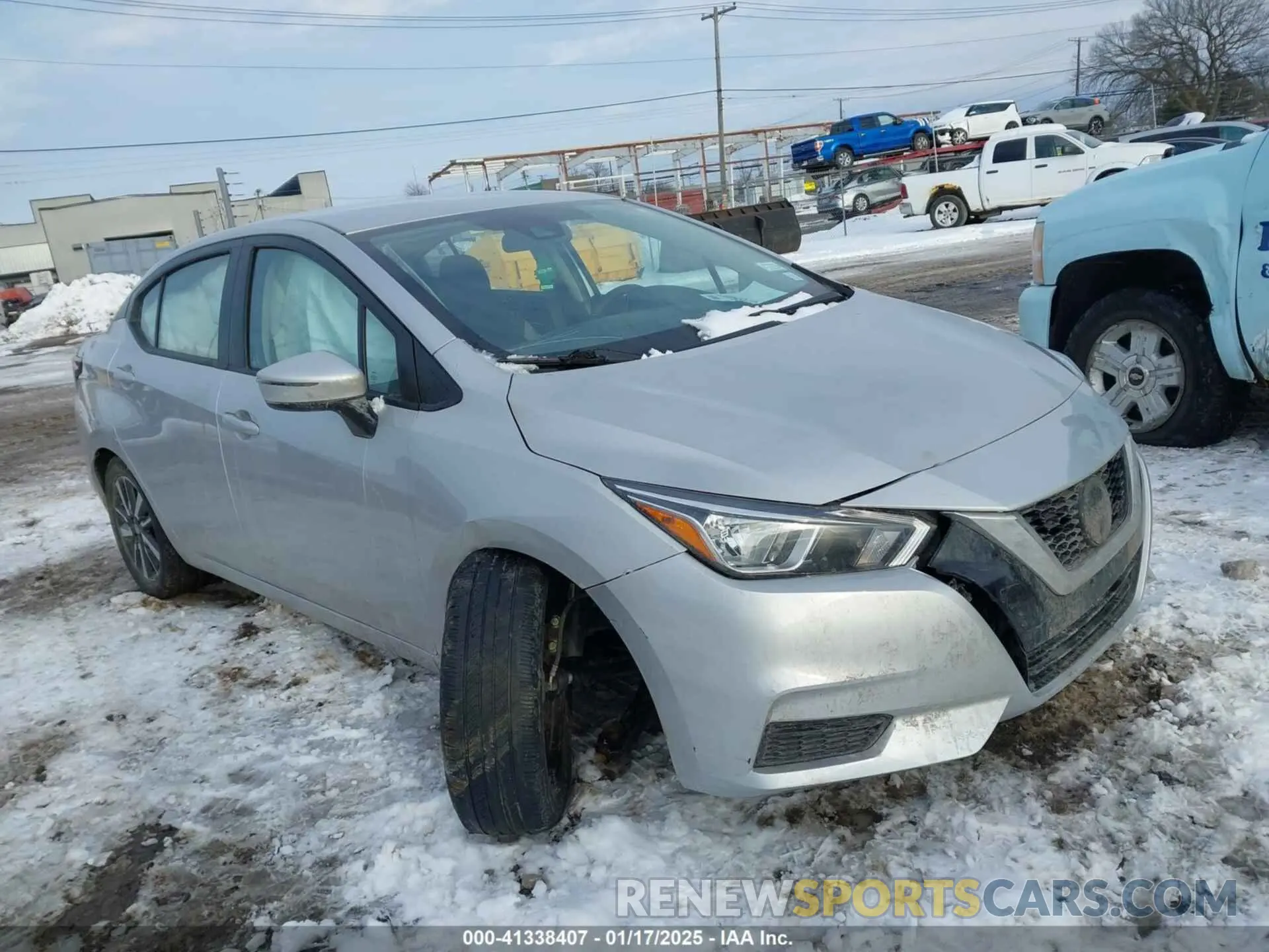 1 Photograph of a damaged car 3N1CN8EV5ML850350 NISSAN VERSA 2021