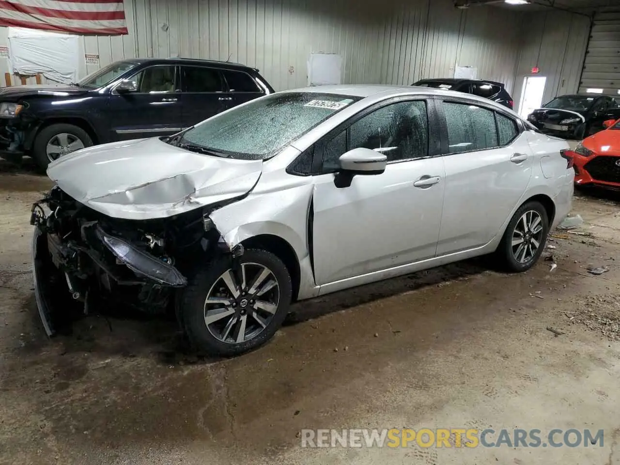 1 Photograph of a damaged car 3N1CN8EV5ML853572 NISSAN VERSA 2021
