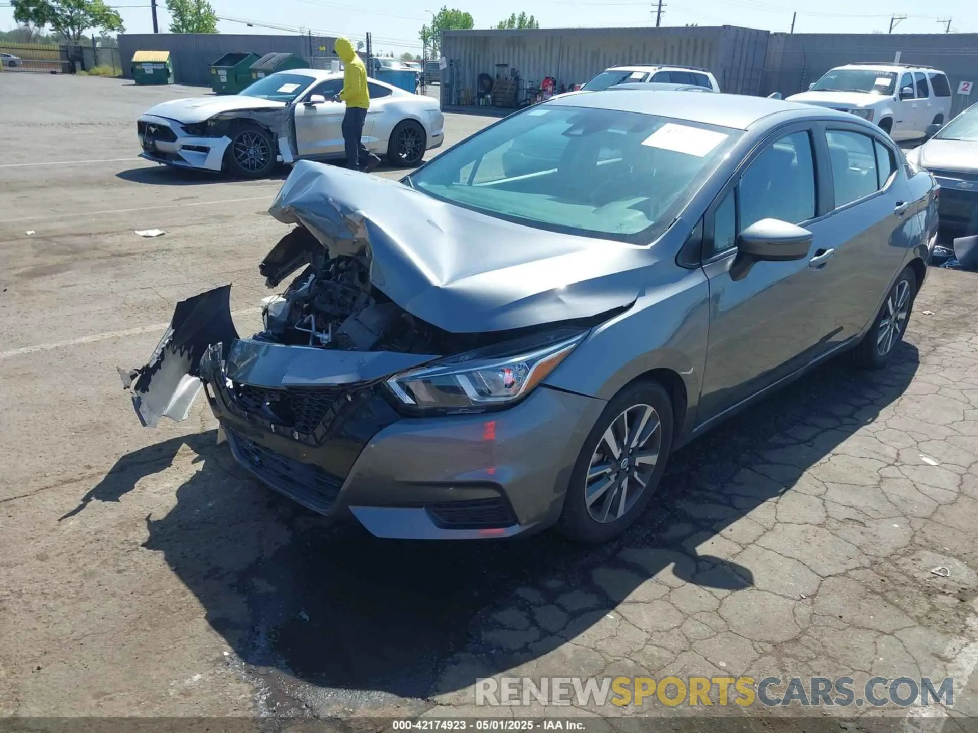 2 Photograph of a damaged car 3N1CN8EV5ML865429 NISSAN VERSA 2021