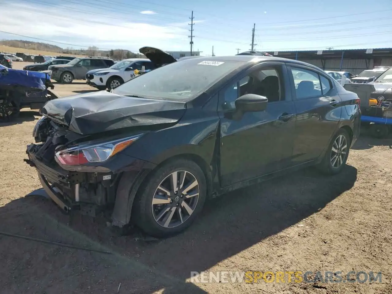 1 Photograph of a damaged car 3N1CN8EV5ML886409 NISSAN VERSA 2021