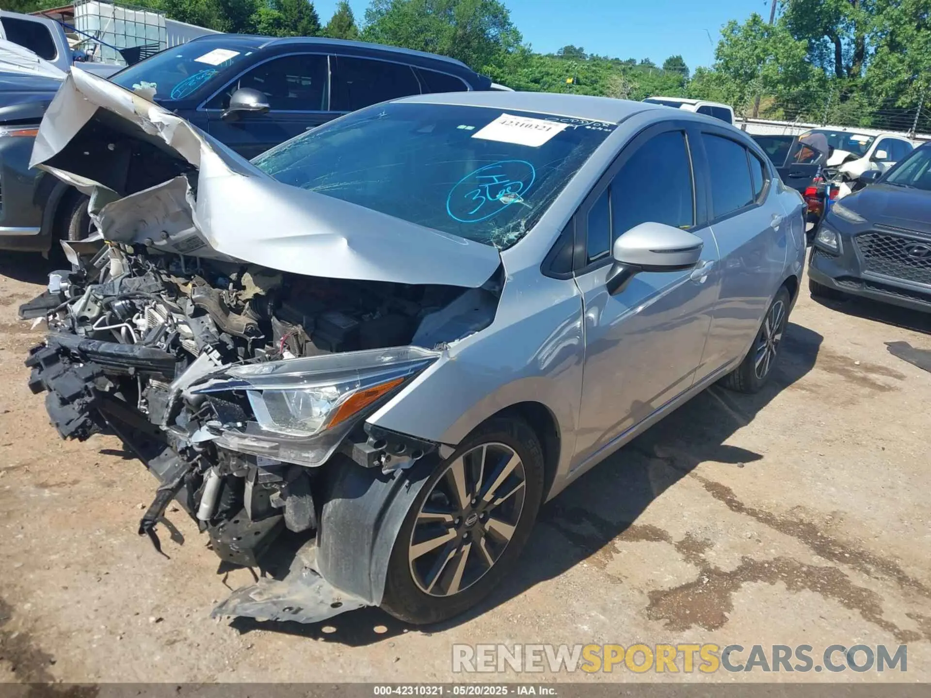 2 Photograph of a damaged car 3N1CN8EV6ML839891 NISSAN VERSA 2021