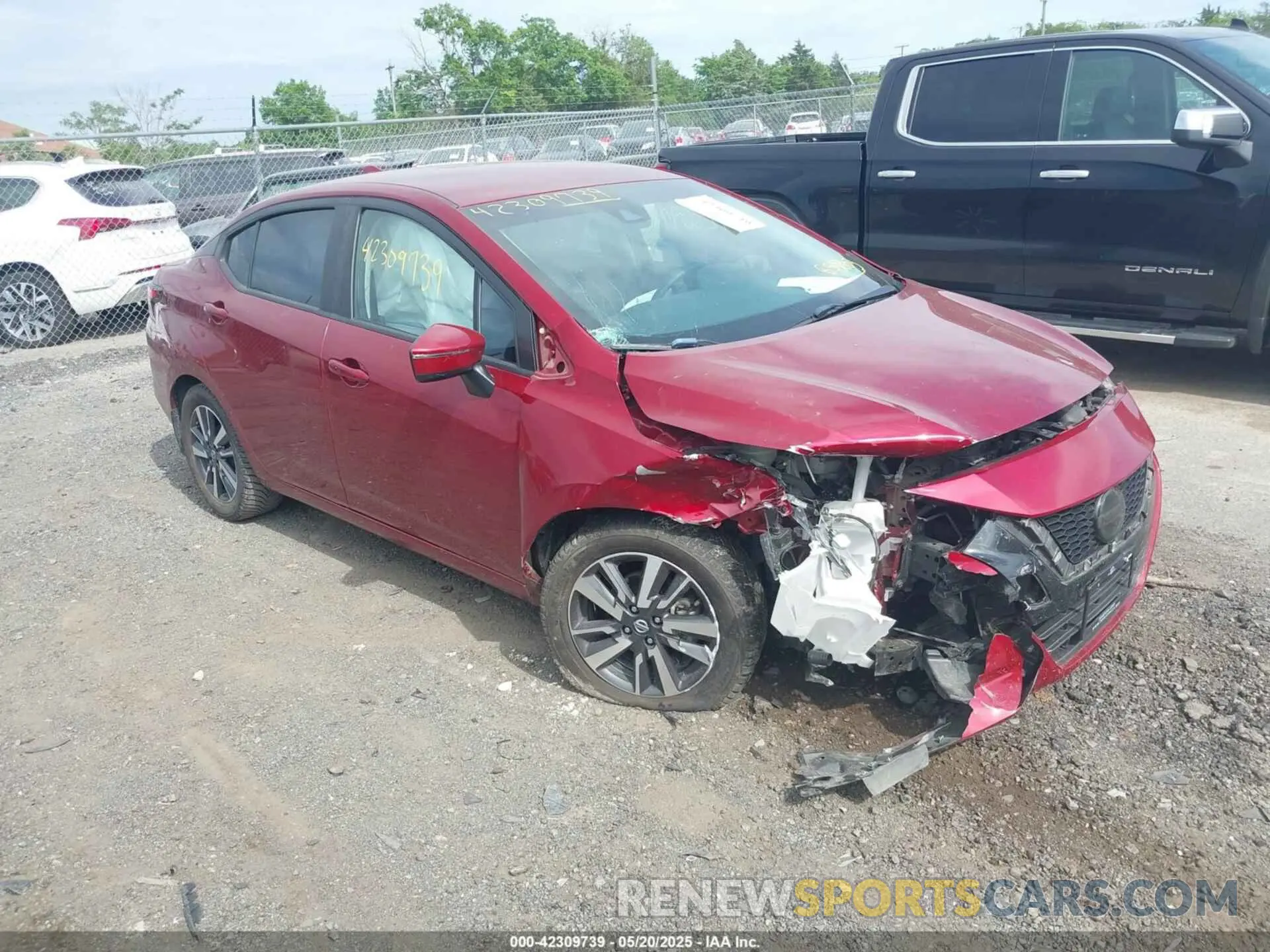 1 Photograph of a damaged car 3N1CN8EV6ML859803 NISSAN VERSA 2021