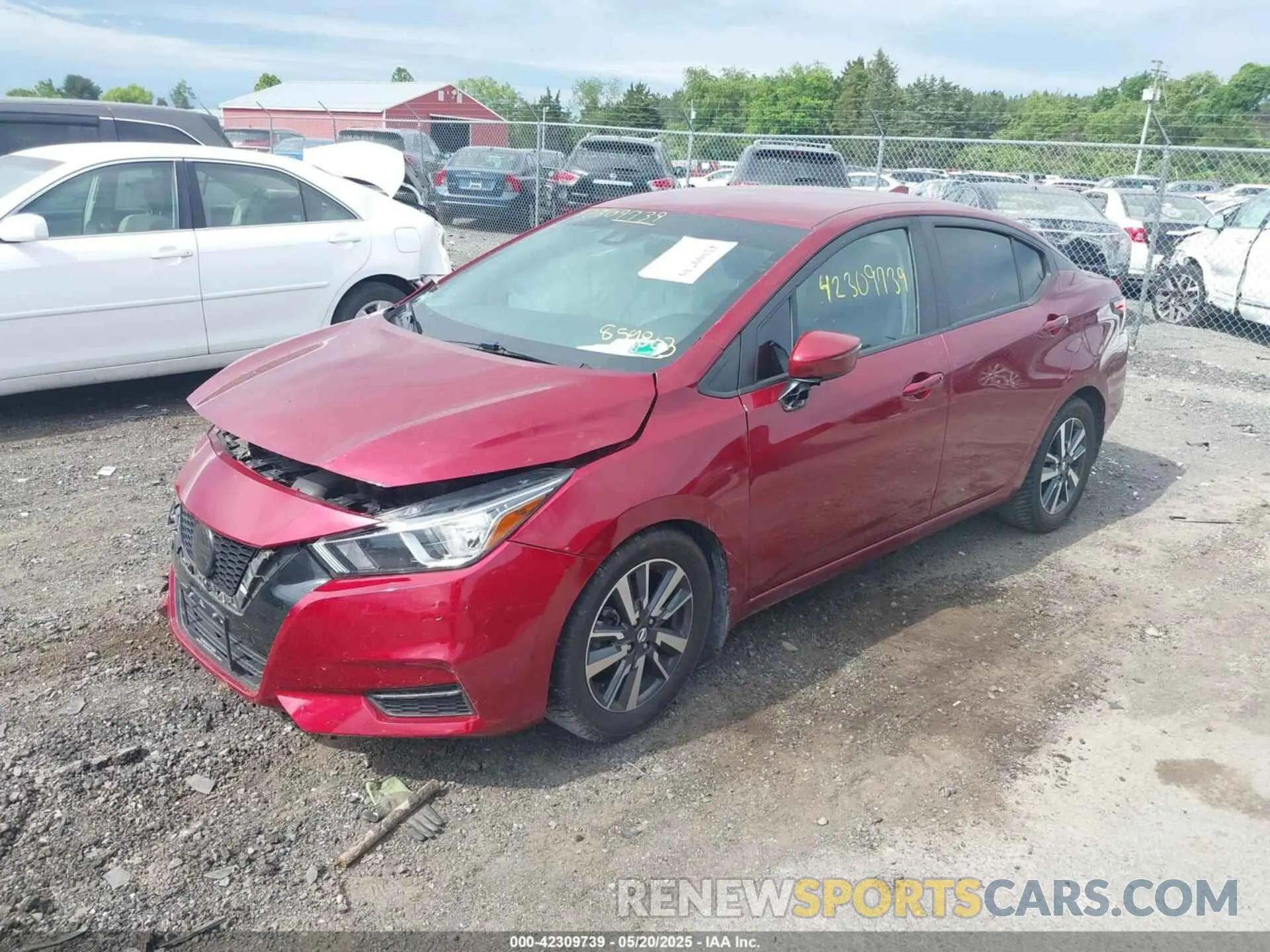 2 Photograph of a damaged car 3N1CN8EV6ML859803 NISSAN VERSA 2021
