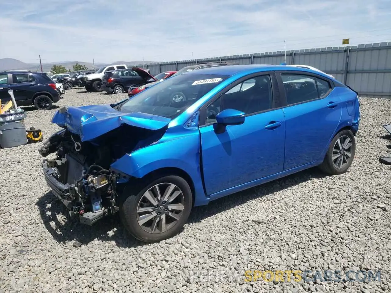 1 Photograph of a damaged car 3N1CN8EV6ML865567 NISSAN VERSA 2021
