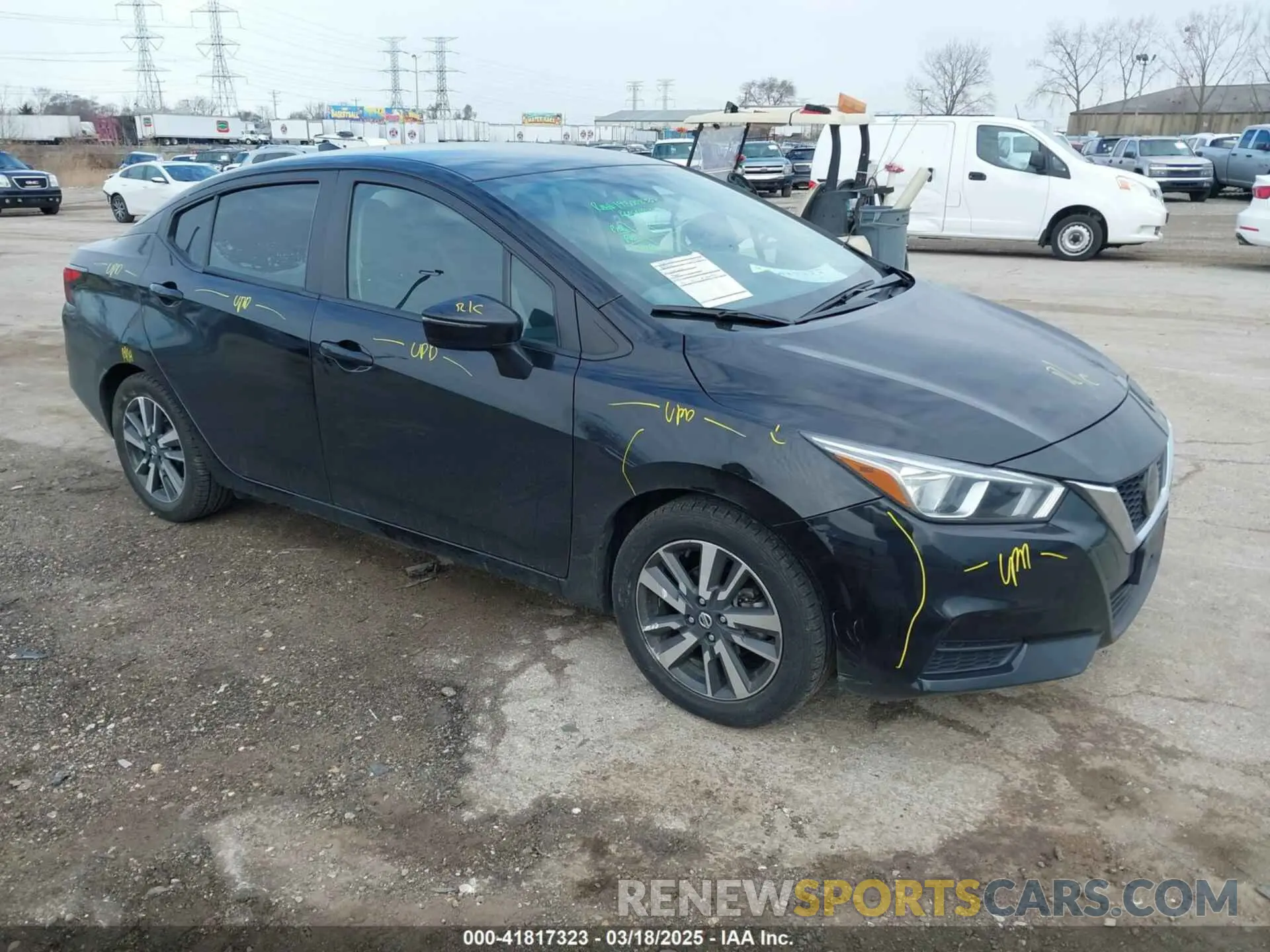 1 Photograph of a damaged car 3N1CN8EV6ML866959 NISSAN VERSA 2021