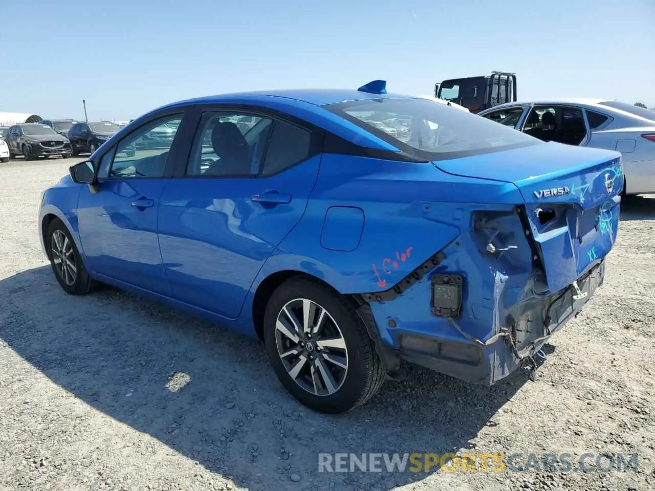 2 Photograph of a damaged car 3N1CN8EV6ML884443 NISSAN VERSA 2021