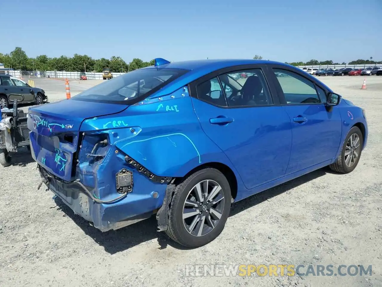 3 Photograph of a damaged car 3N1CN8EV6ML884443 NISSAN VERSA 2021