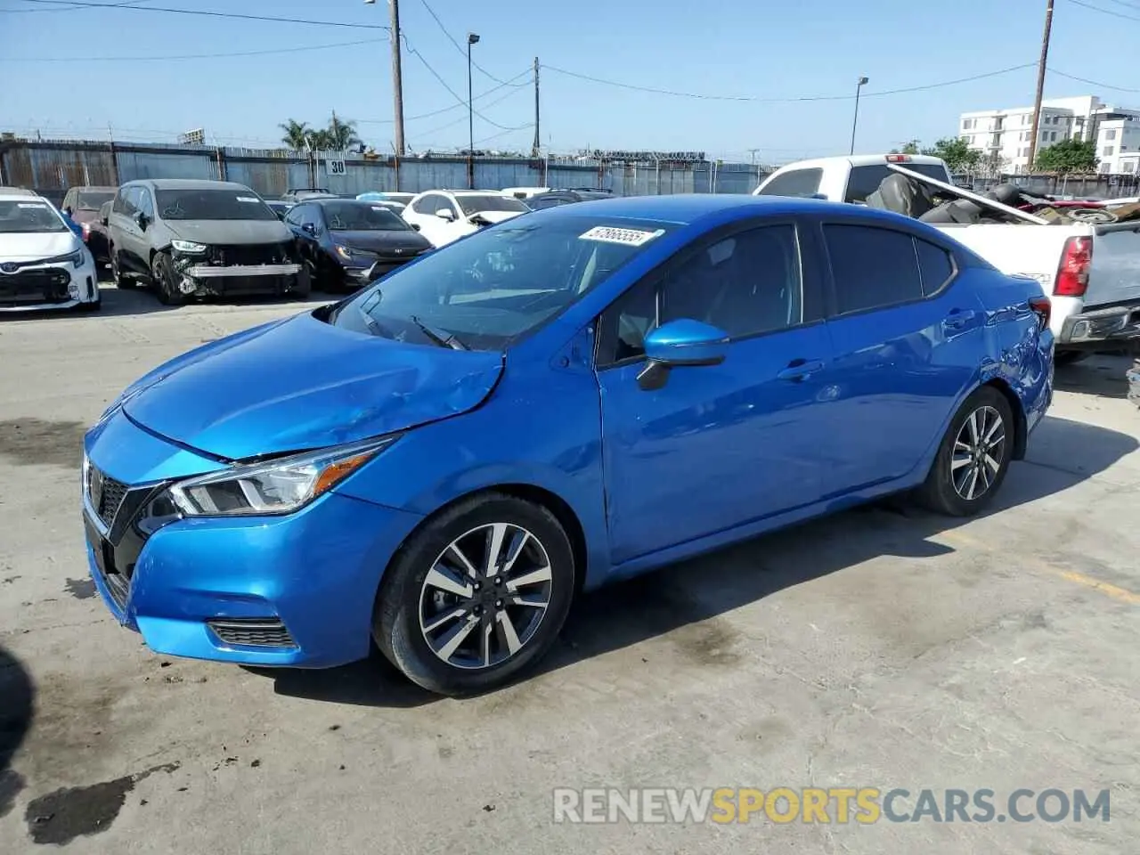 1 Photograph of a damaged car 3N1CN8EV6ML896558 NISSAN VERSA 2021