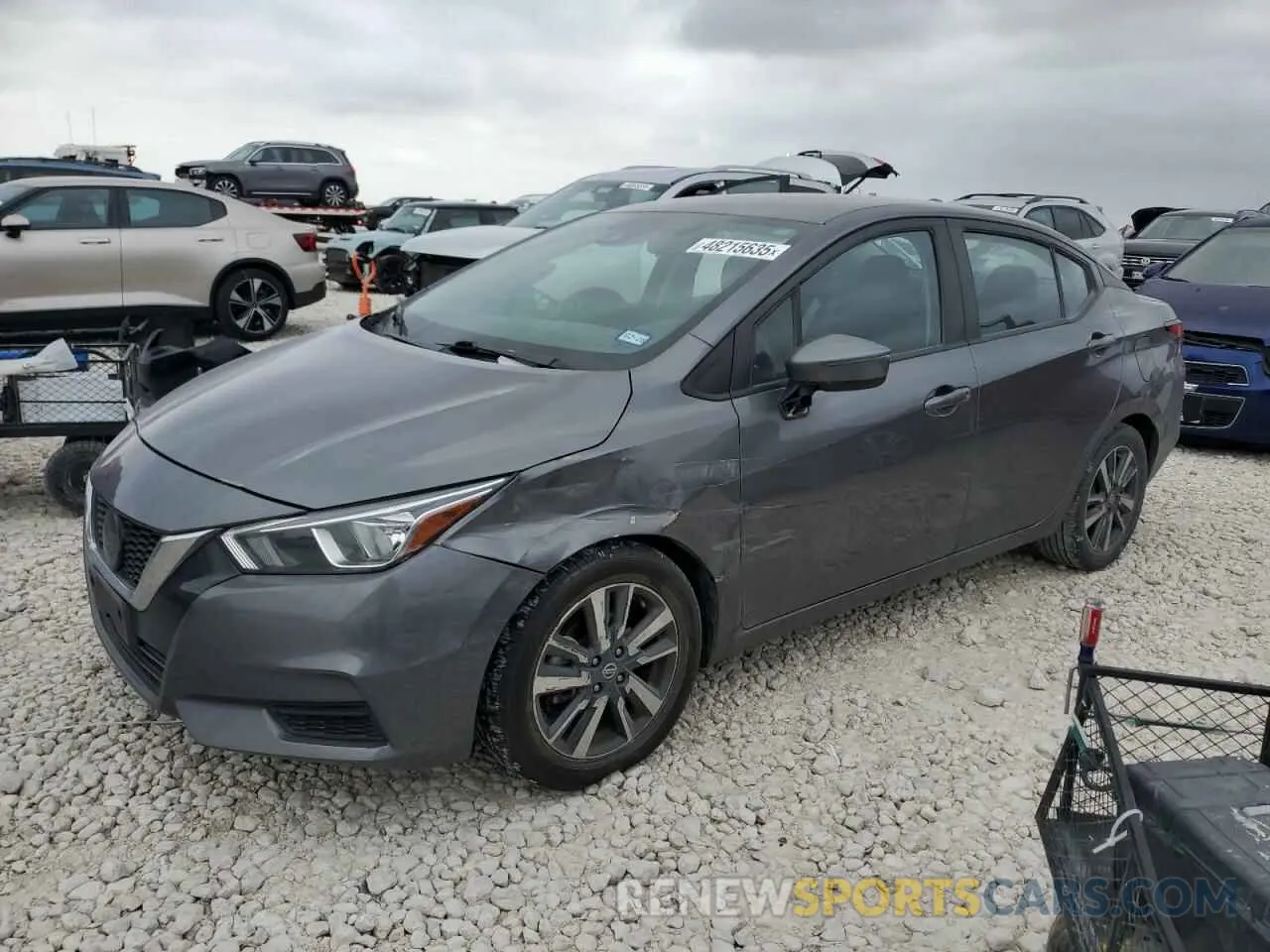 1 Photograph of a damaged car 3N1CN8EV7ML872981 NISSAN VERSA 2021