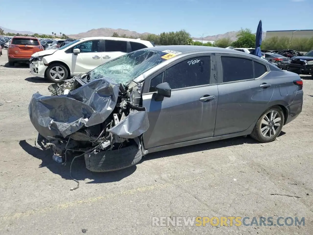 1 Photograph of a damaged car 3N1CN8EV8ML831565 NISSAN VERSA 2021