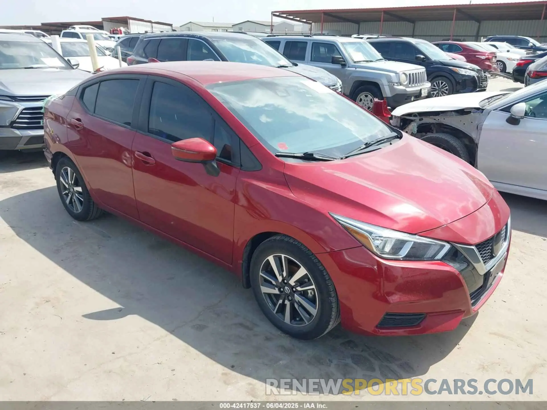 1 Photograph of a damaged car 3N1CN8EV8ML836362 NISSAN VERSA 2021