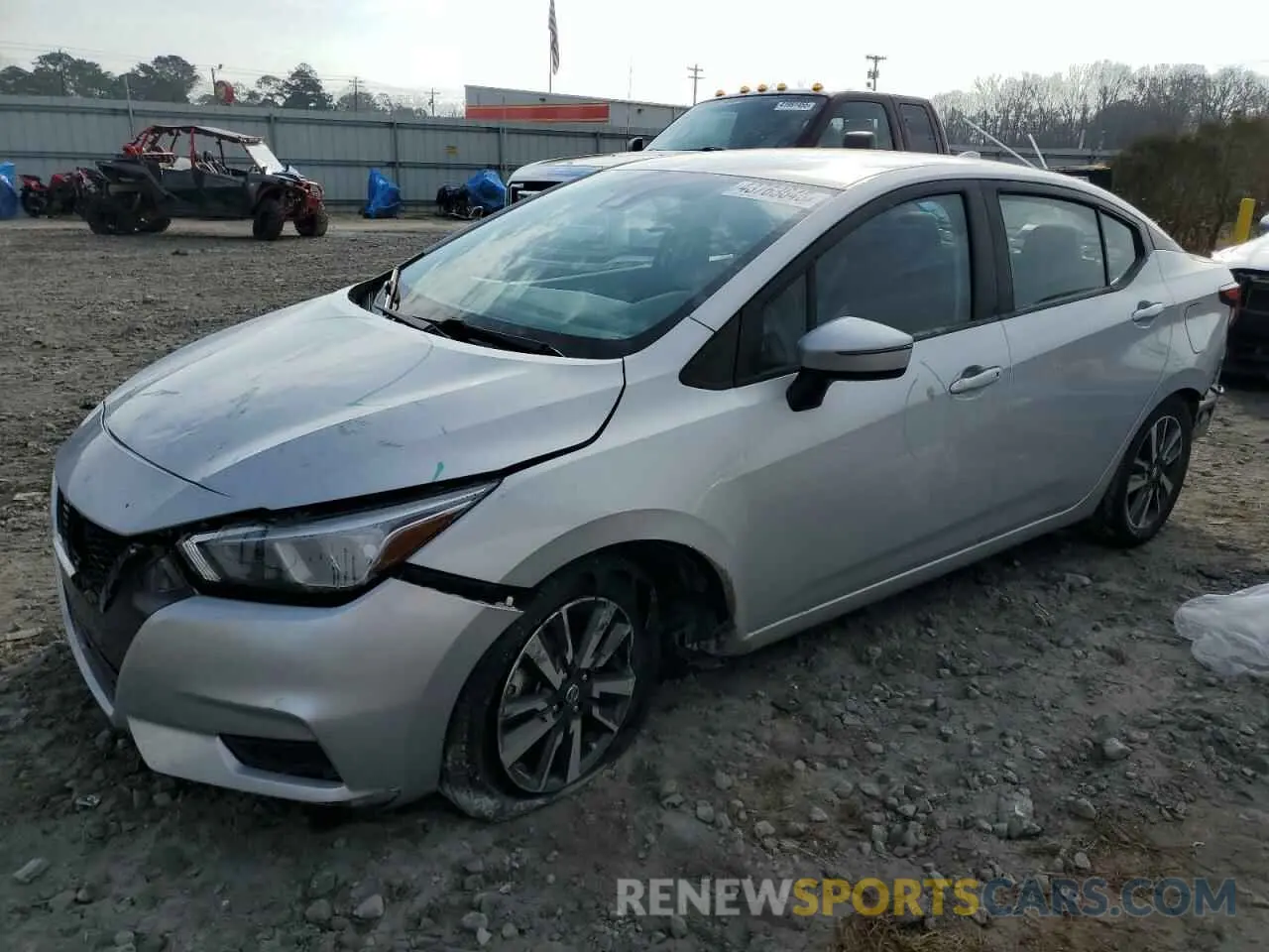 1 Photograph of a damaged car 3N1CN8EV8ML853422 NISSAN VERSA 2021