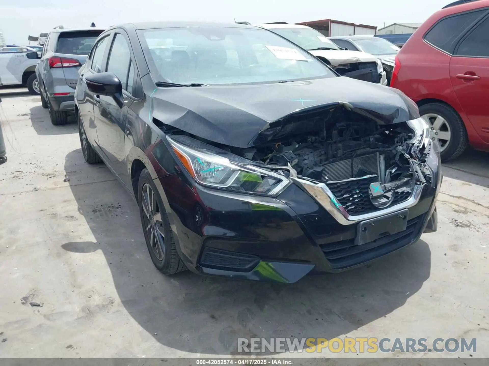 1 Photograph of a damaged car 3N1CN8EV8ML861214 NISSAN VERSA 2021