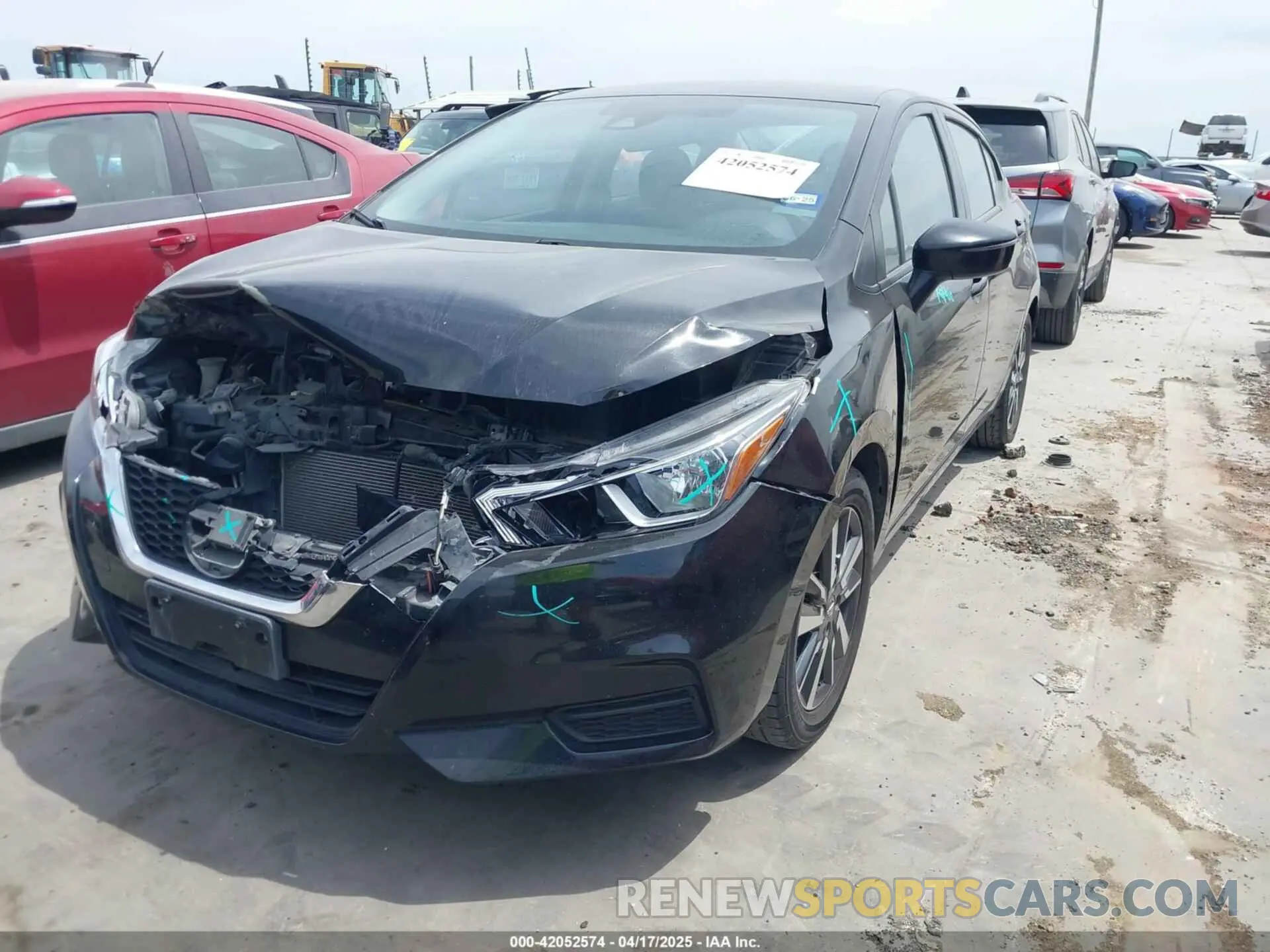 2 Photograph of a damaged car 3N1CN8EV8ML861214 NISSAN VERSA 2021
