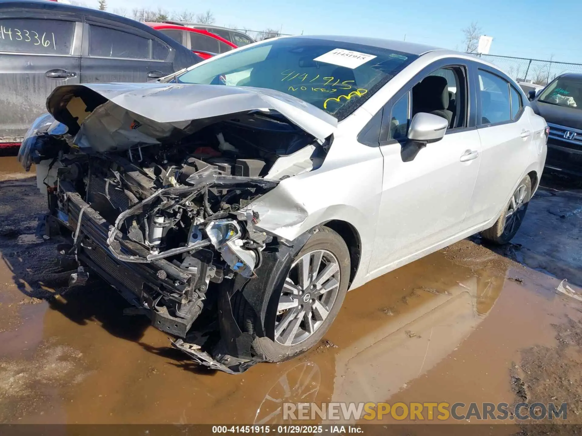 2 Photograph of a damaged car 3N1CN8EV8ML871421 NISSAN VERSA 2021