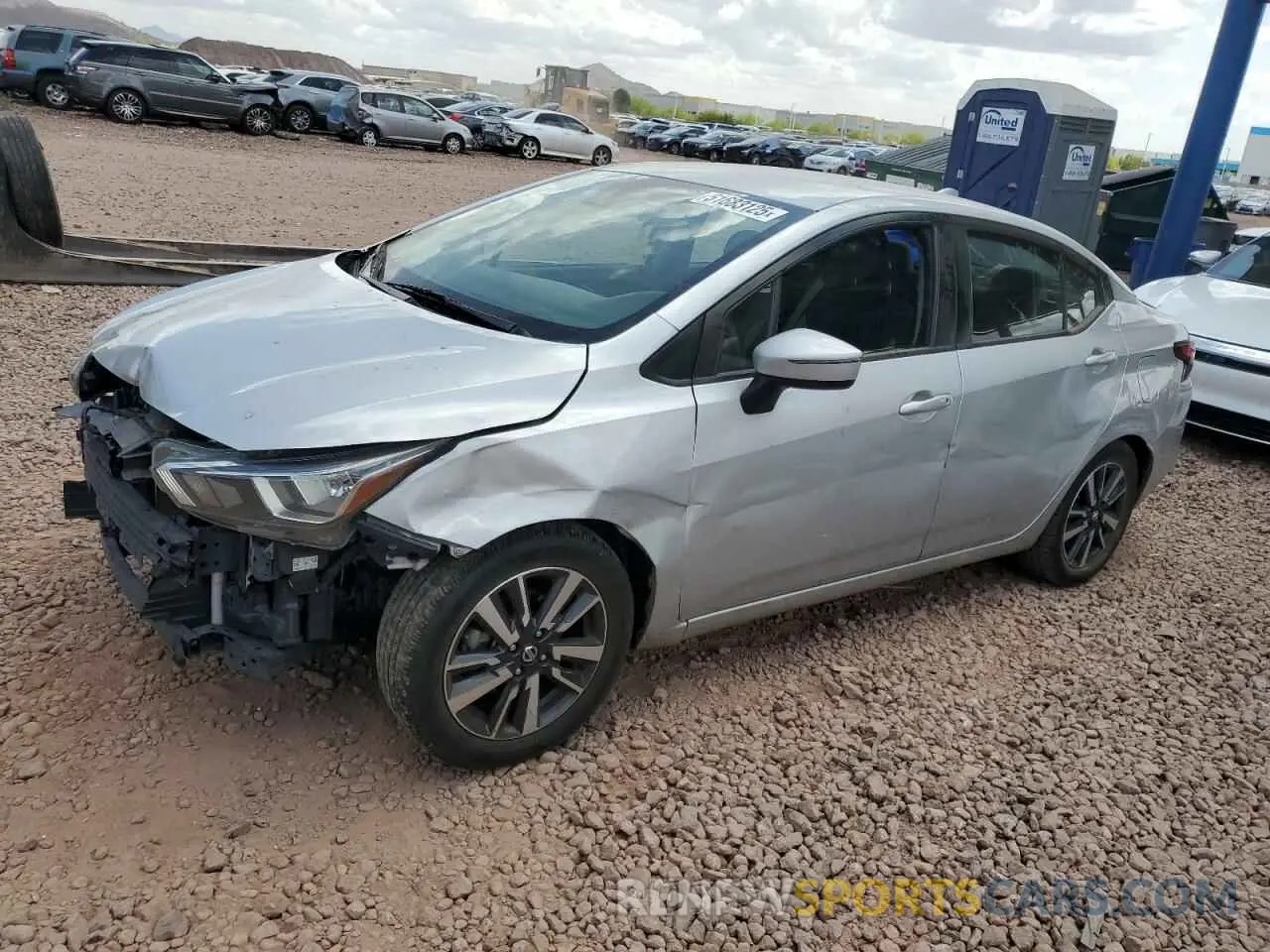 1 Photograph of a damaged car 3N1CN8EV9ML875705 NISSAN VERSA 2021