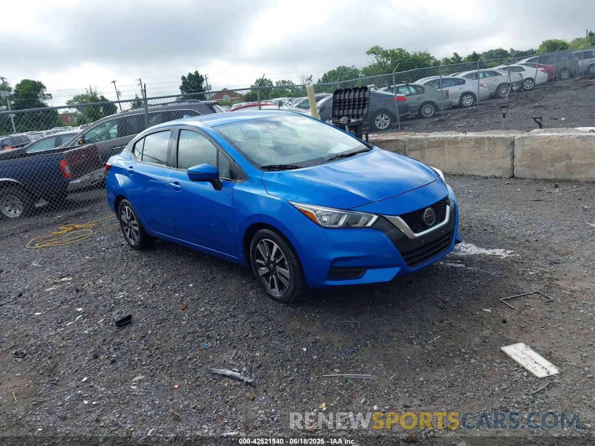 1 Photograph of a damaged car 3N1CN8EVXML807848 NISSAN VERSA 2021