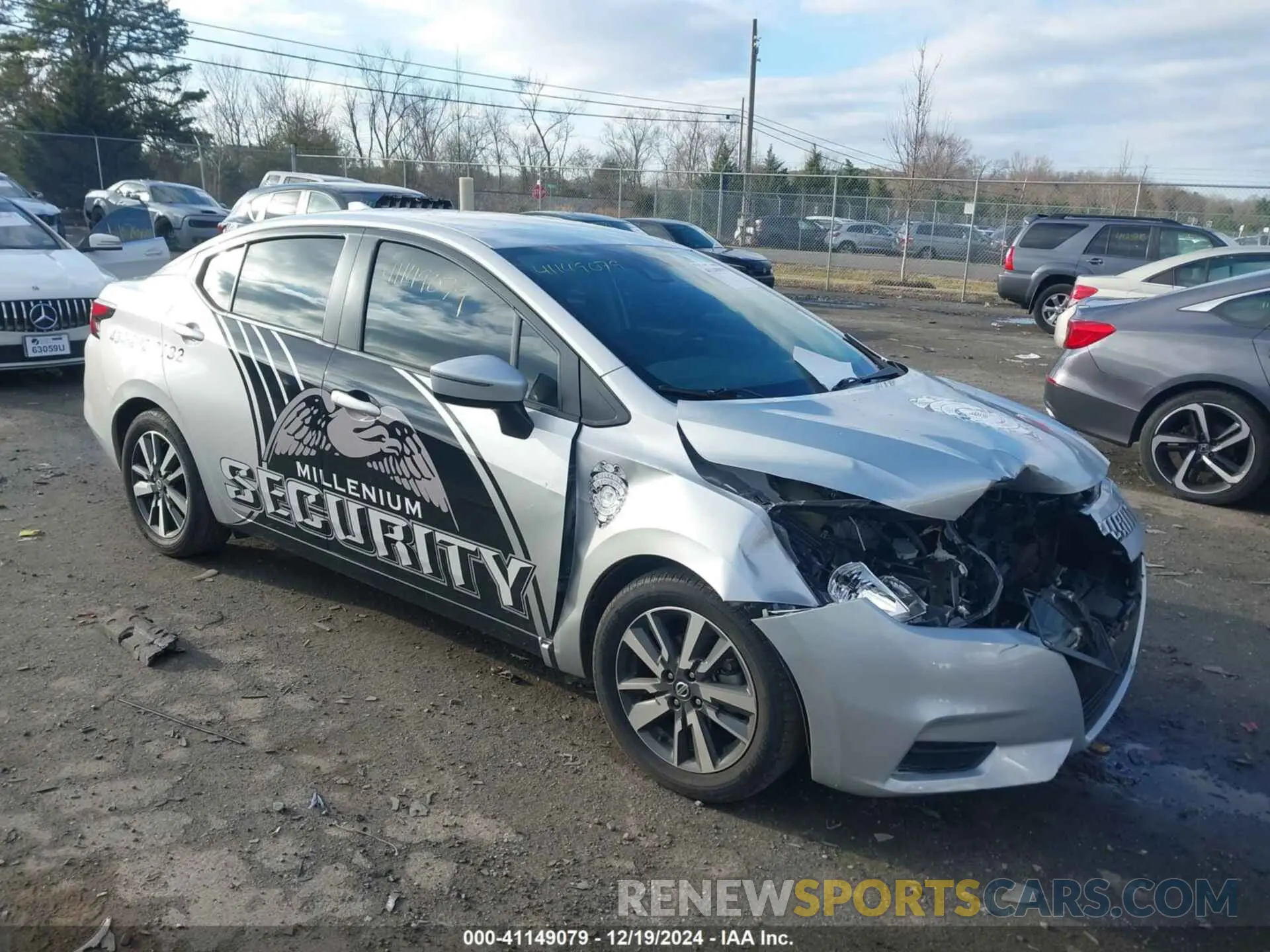 1 Photograph of a damaged car 3N1CN8EVXML837853 NISSAN VERSA 2021