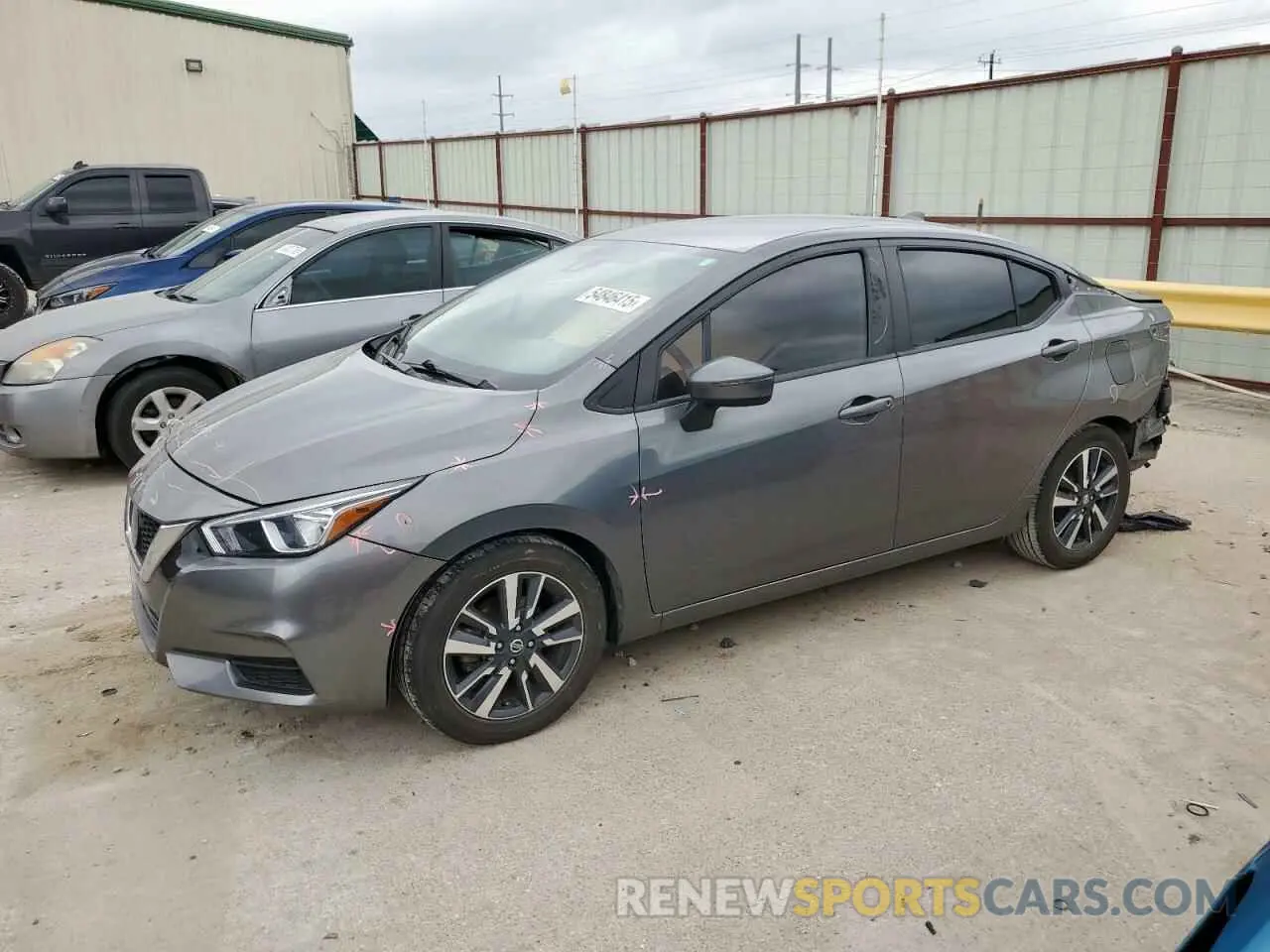 1 Photograph of a damaged car 3N1CN8EVXML841207 NISSAN VERSA 2021