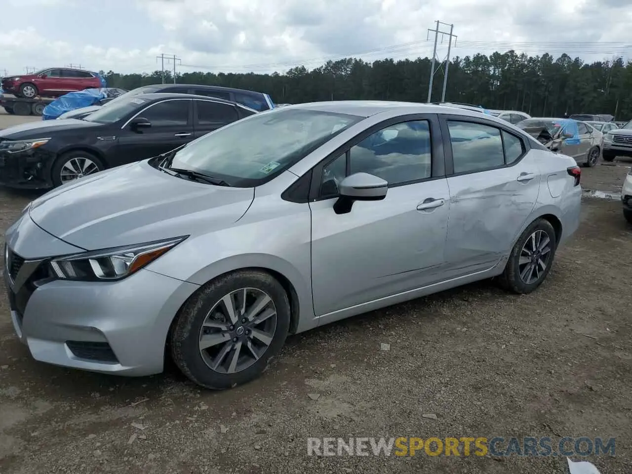 1 Photograph of a damaged car 3N1CN8EVXML847475 NISSAN VERSA 2021