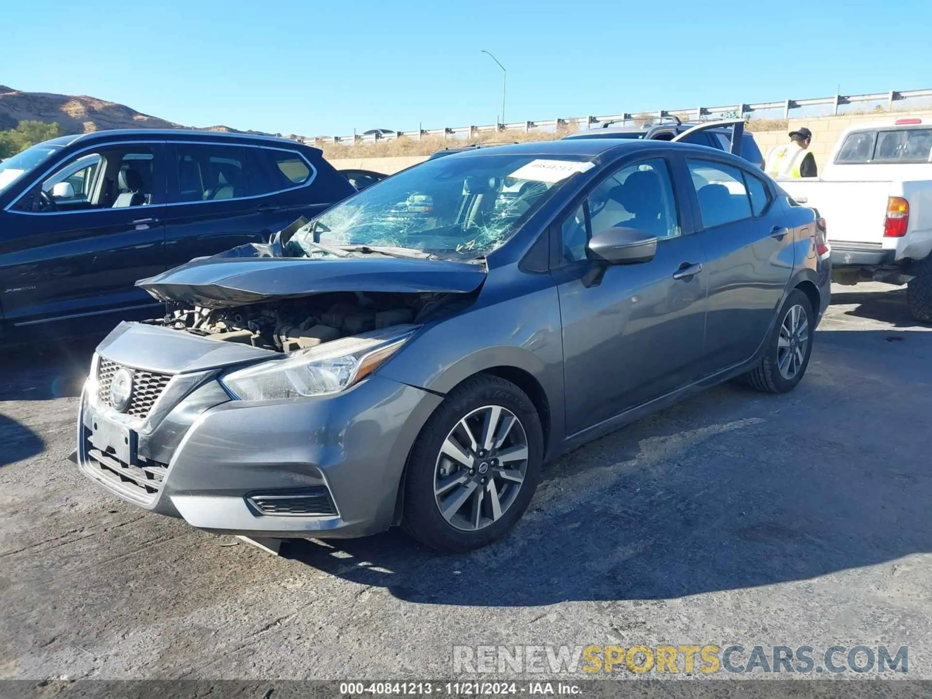 2 Photograph of a damaged car 3N1CN8EVXML861781 NISSAN VERSA 2021