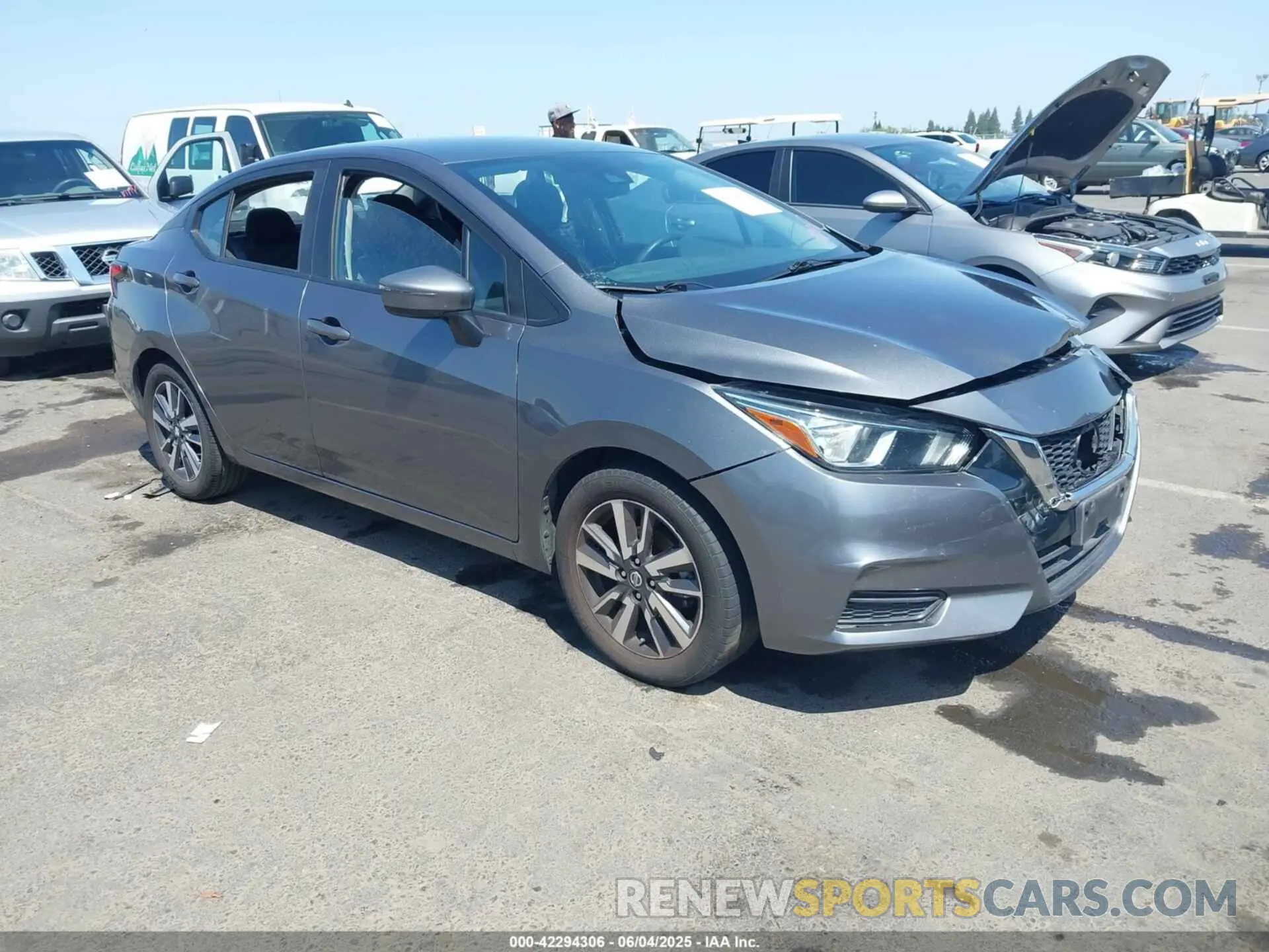 1 Photograph of a damaged car 3N1CN8EVXML884638 NISSAN VERSA 2021