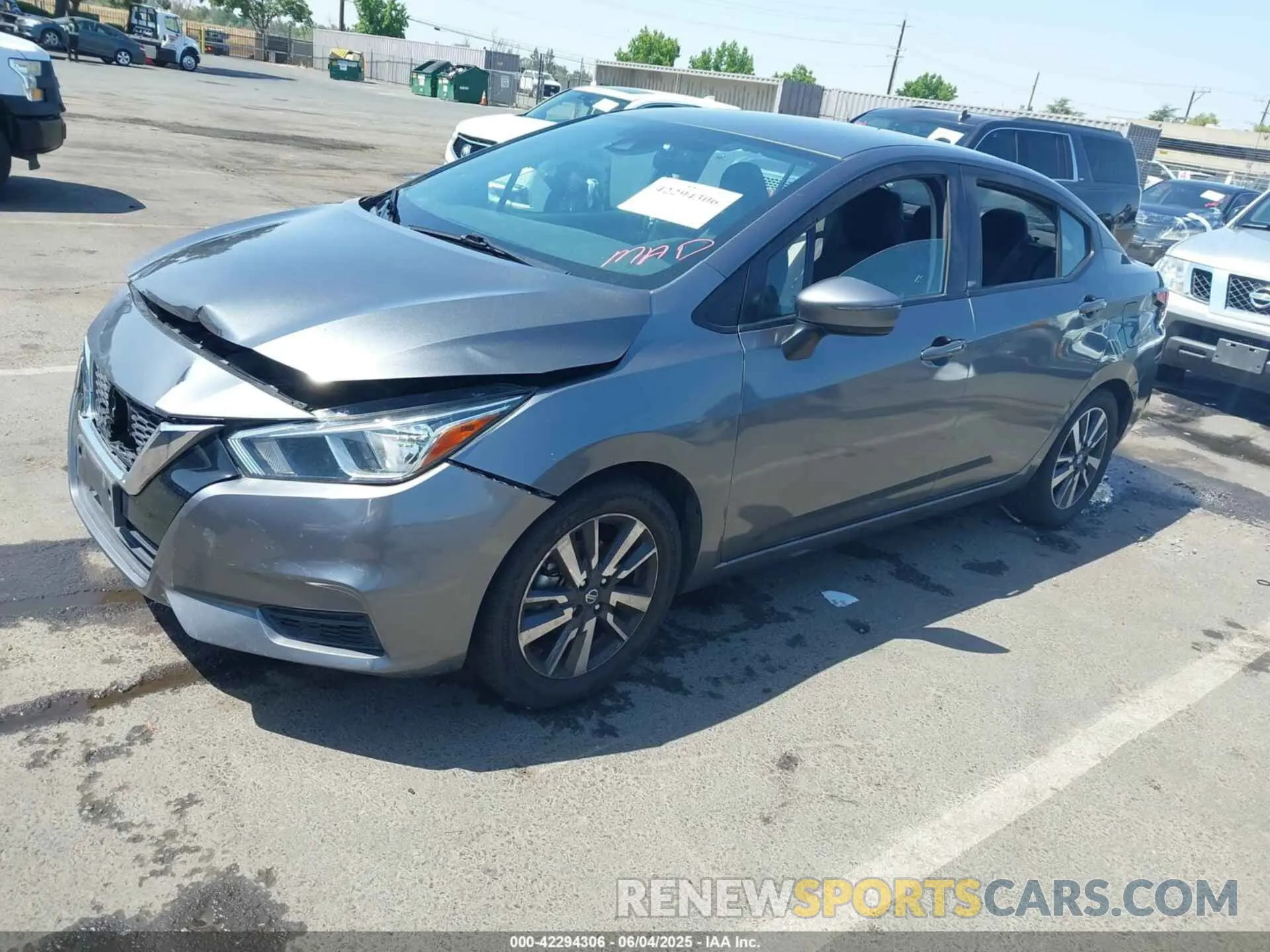2 Photograph of a damaged car 3N1CN8EVXML884638 NISSAN VERSA 2021