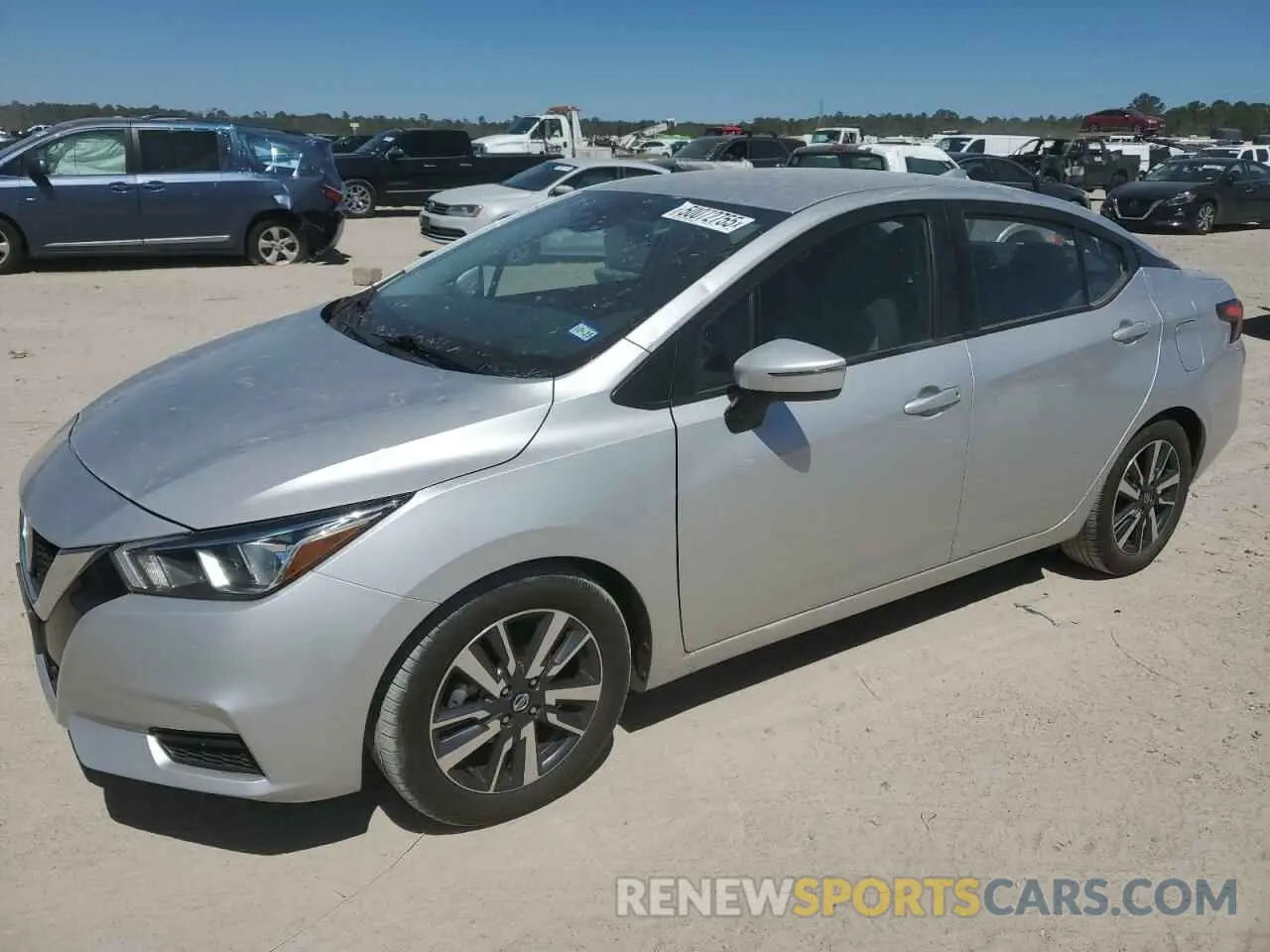 1 Photograph of a damaged car 3N1CN8EVXML886566 NISSAN VERSA 2021