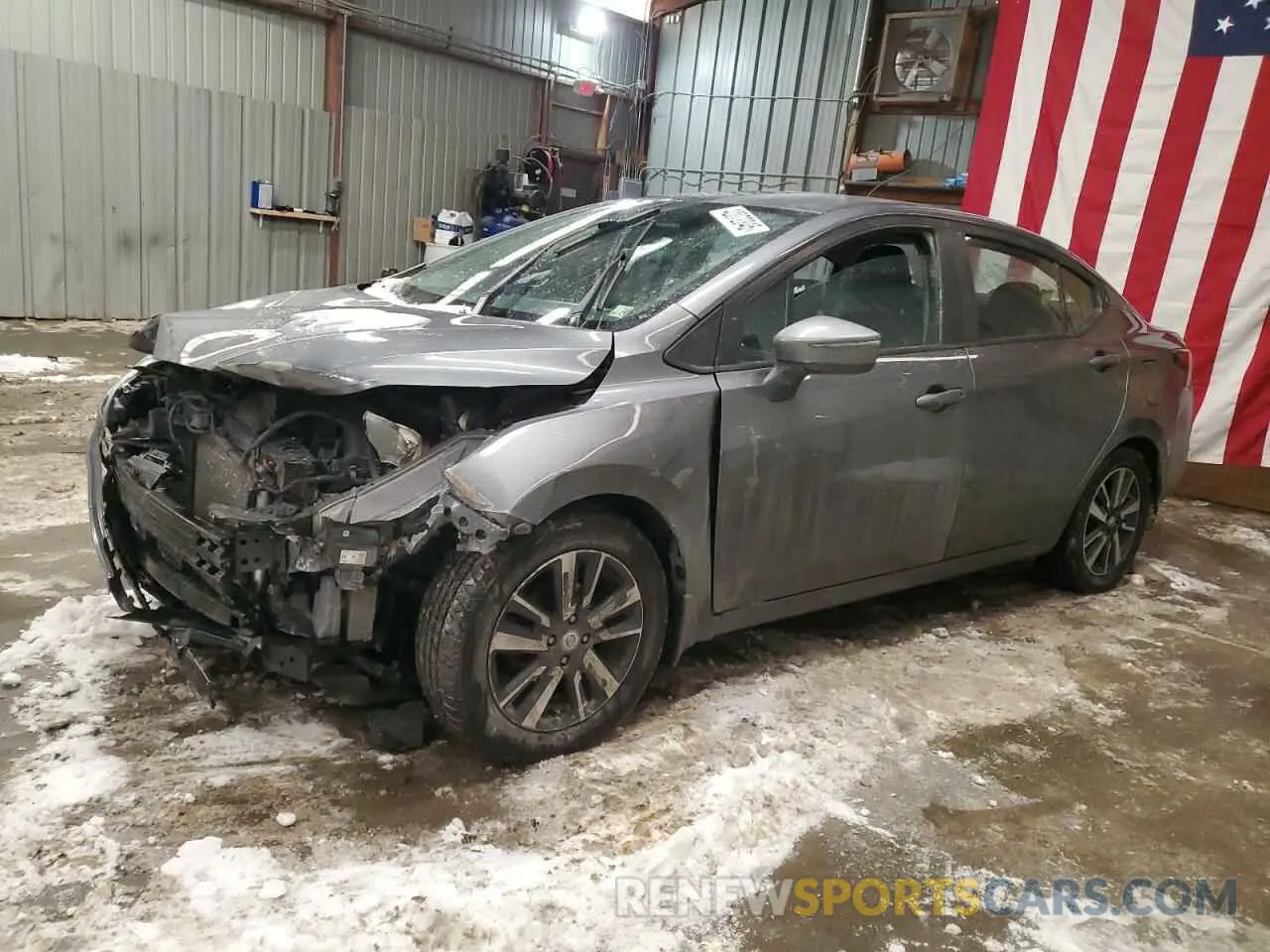 1 Photograph of a damaged car 3N1CN8EVXML924670 NISSAN VERSA 2021
