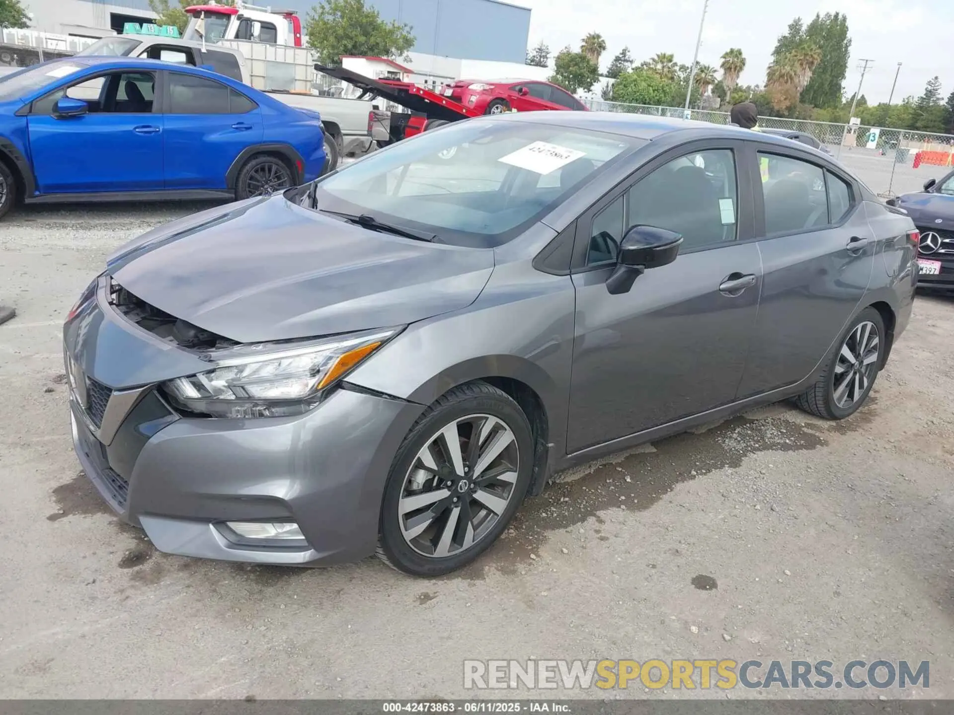 2 Photograph of a damaged car 3N1CN8FV0ML924370 NISSAN VERSA 2021