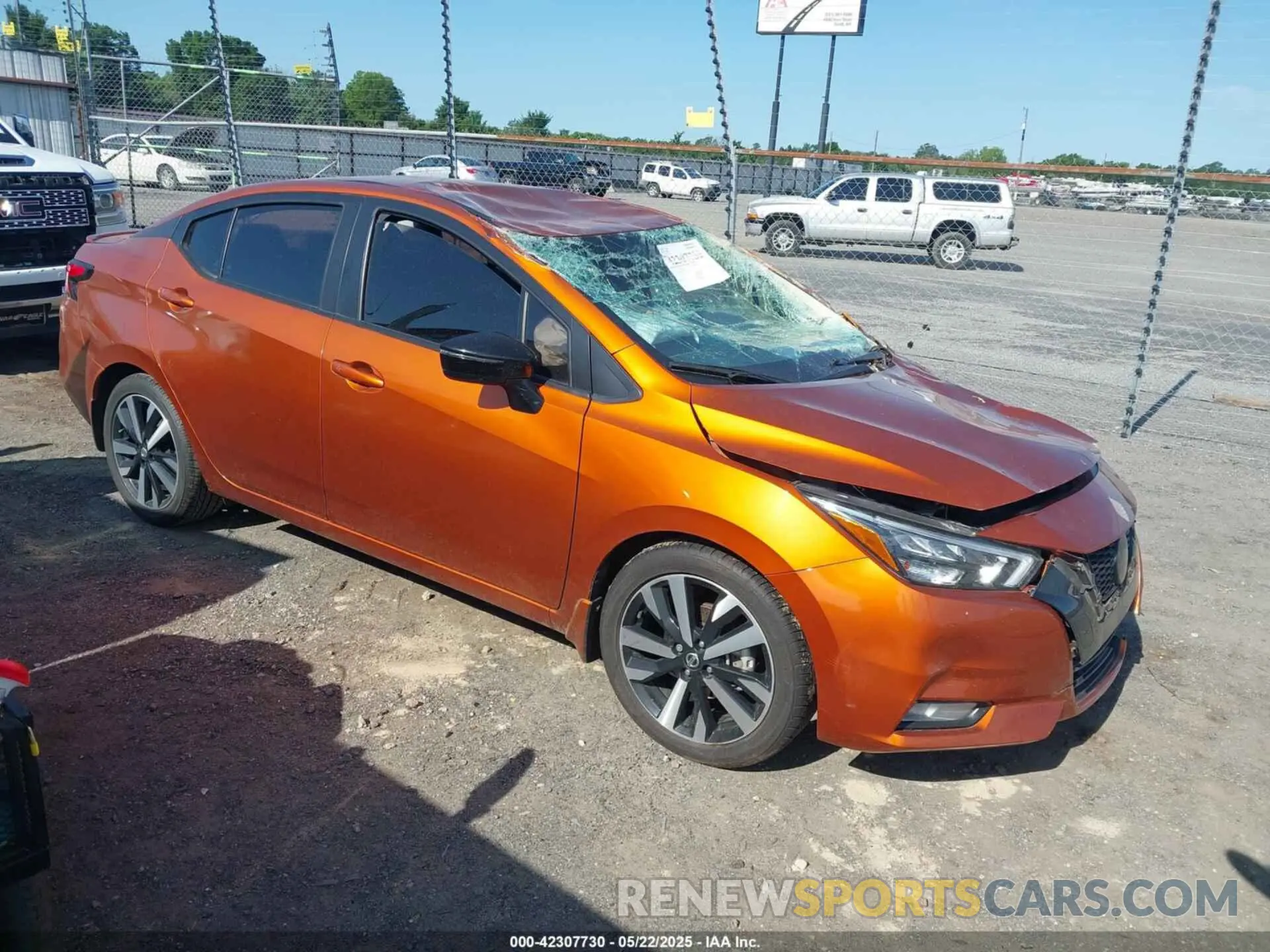 1 Photograph of a damaged car 3N1CN8FV0ML925969 NISSAN VERSA 2021