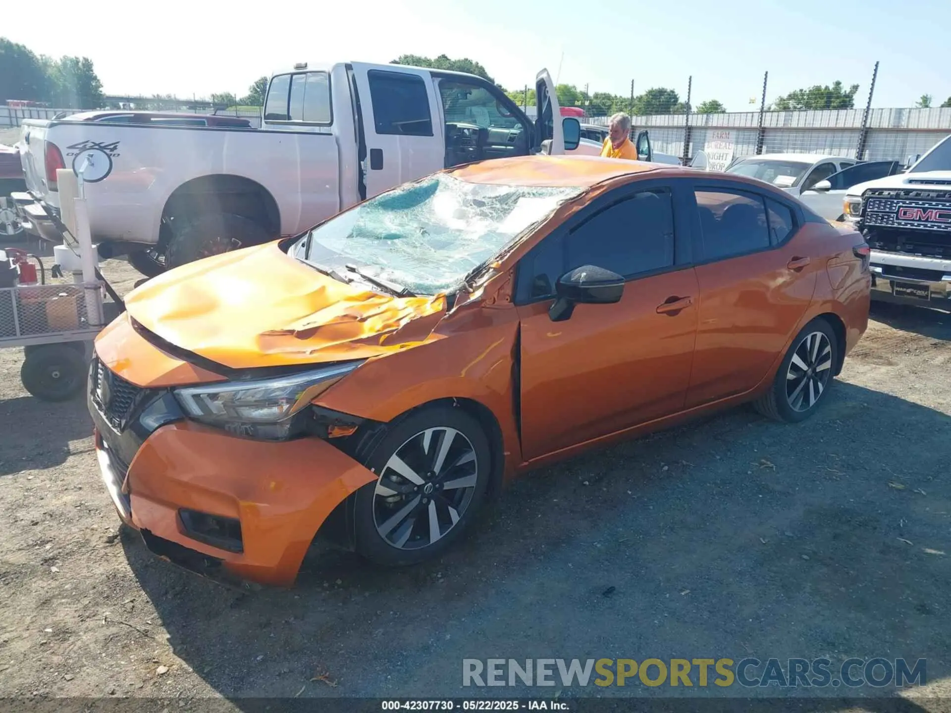 2 Photograph of a damaged car 3N1CN8FV0ML925969 NISSAN VERSA 2021