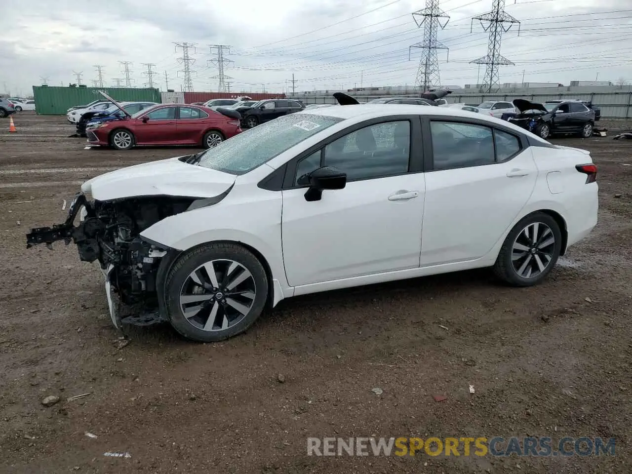 1 Photograph of a damaged car 3N1CN8FV2ML923513 NISSAN VERSA 2021