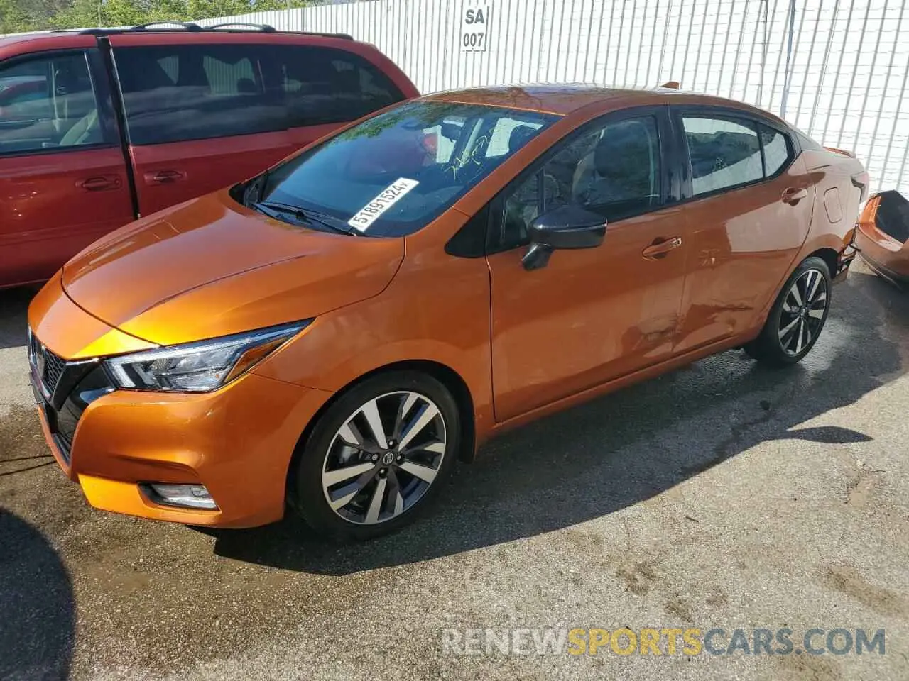 1 Photograph of a damaged car 3N1CN8FV6ML897157 NISSAN VERSA 2021
