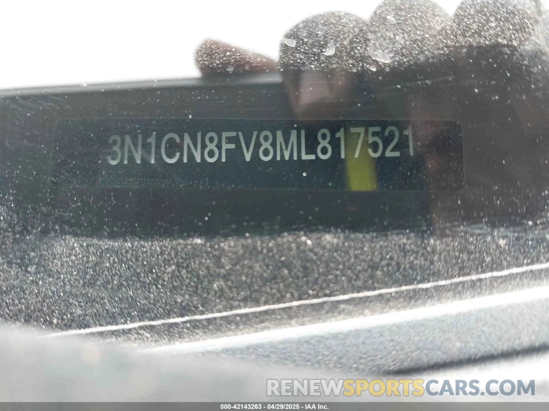 9 Photograph of a damaged car 3N1CN8FV8ML817521 NISSAN VERSA 2021