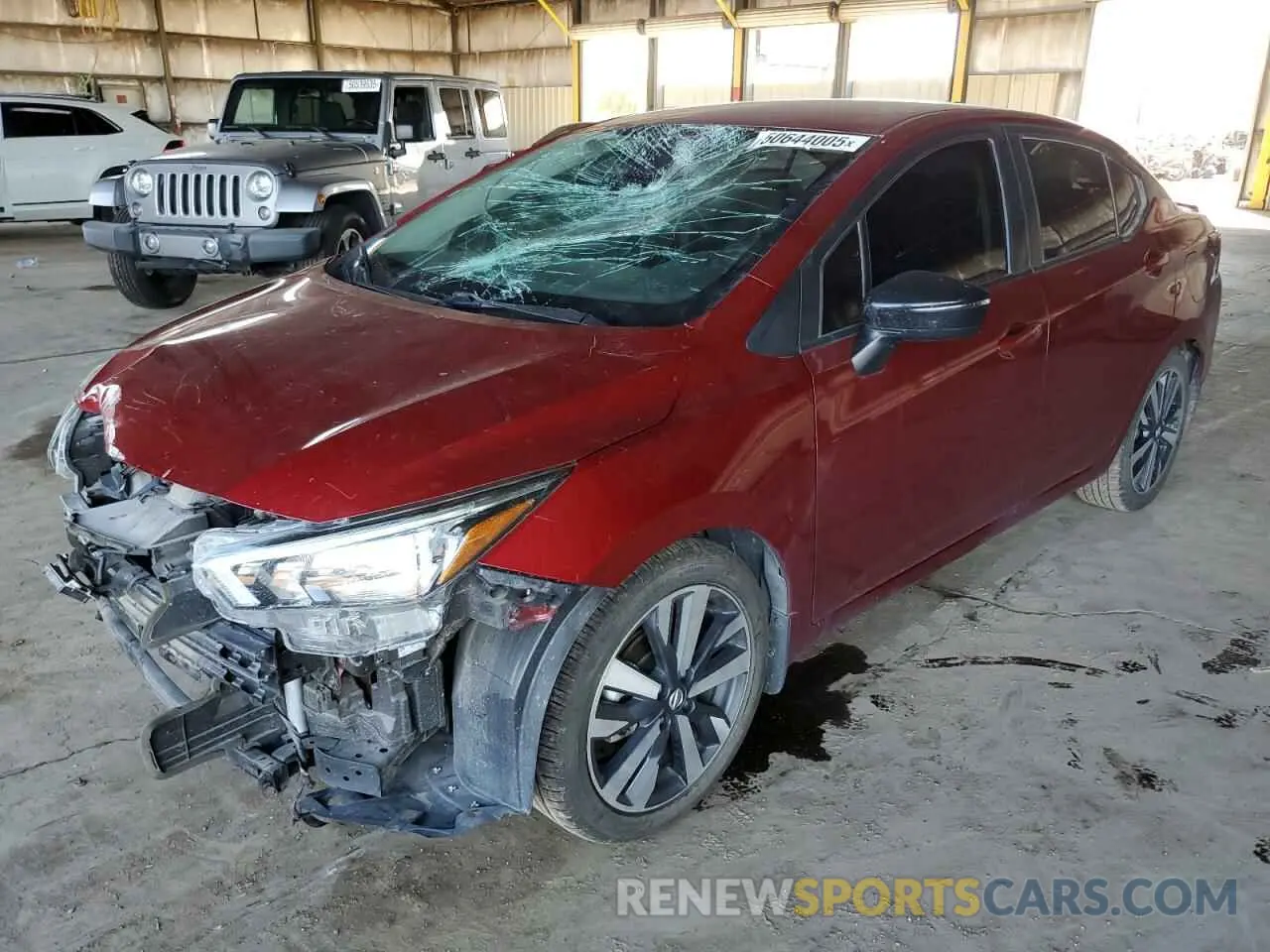 1 Photograph of a damaged car 3N1CN8FV8ML845755 NISSAN VERSA 2021