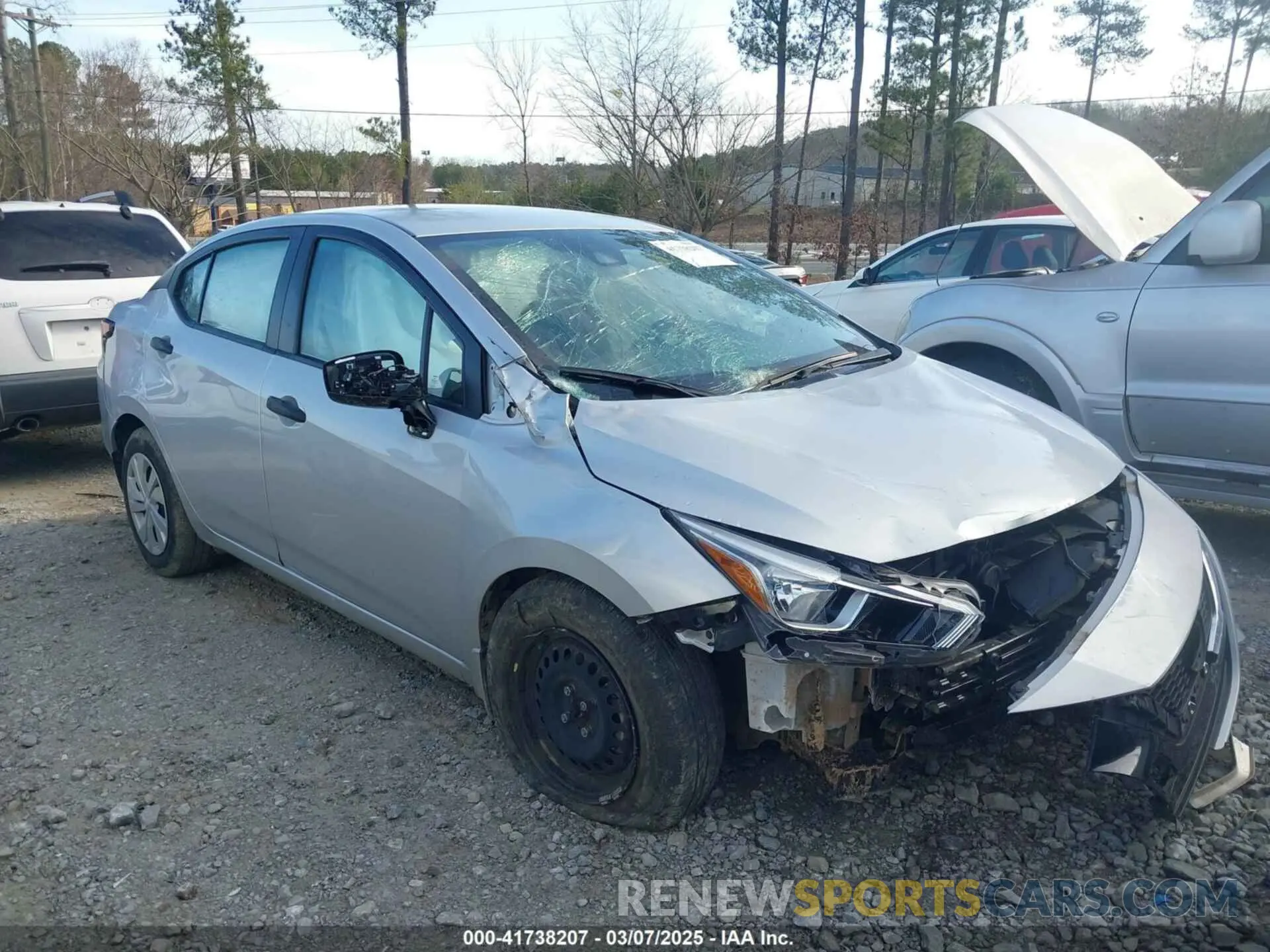 1 Photograph of a damaged car 3N1CN8DV1NL820670 NISSAN VERSA 2022
