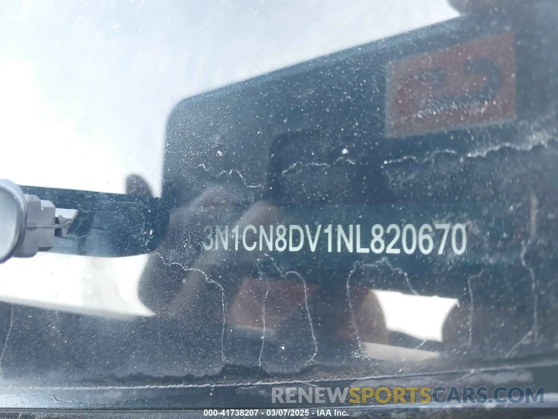 9 Photograph of a damaged car 3N1CN8DV1NL820670 NISSAN VERSA 2022