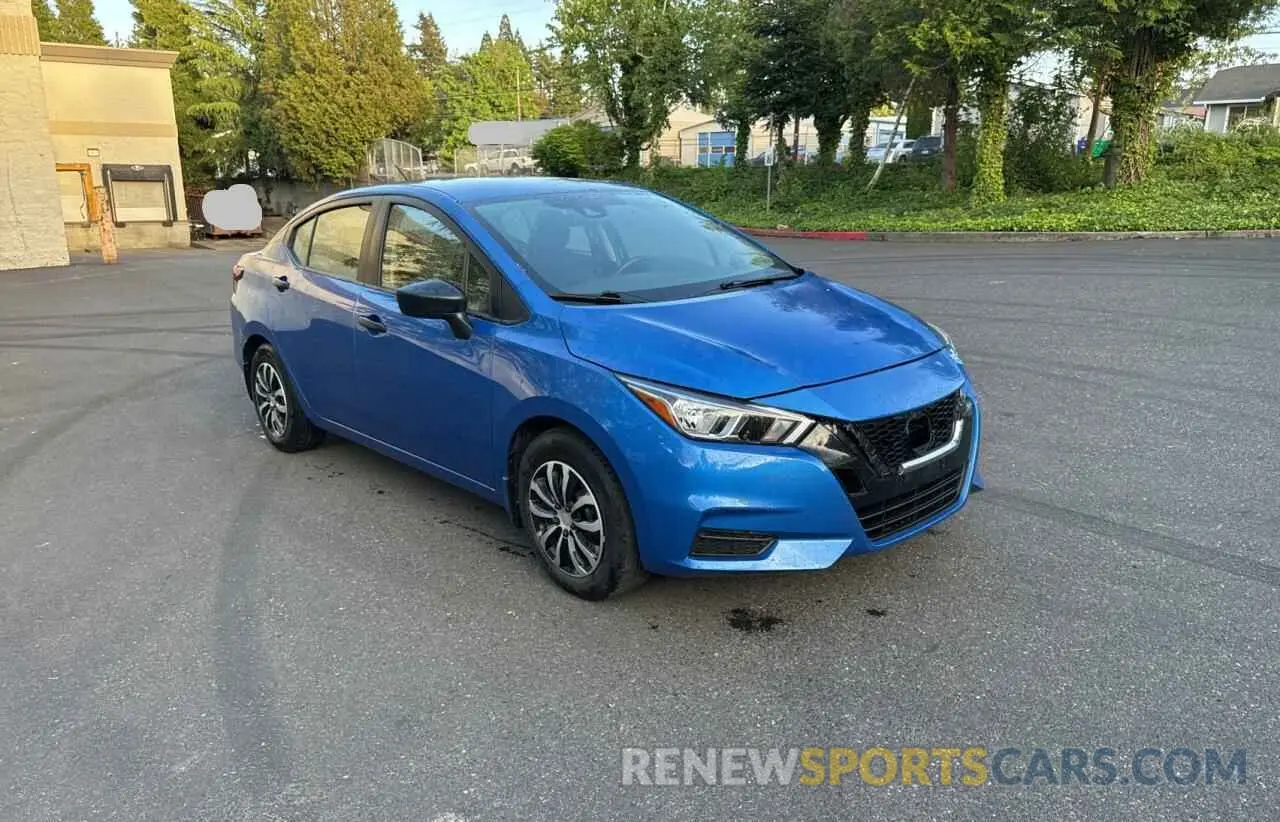 1 Photograph of a damaged car 3N1CN8DV7NL832578 NISSAN VERSA 2022