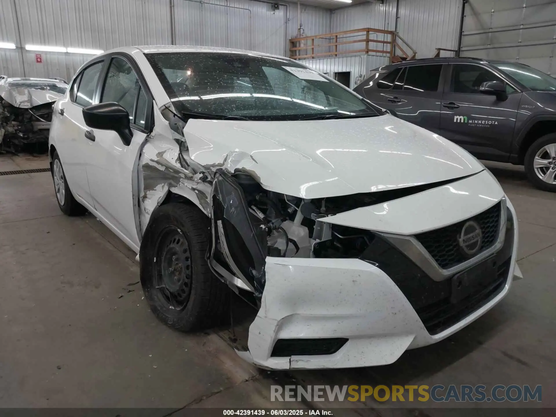 1 Photograph of a damaged car 3N1CN8DV7NL849302 NISSAN VERSA 2022
