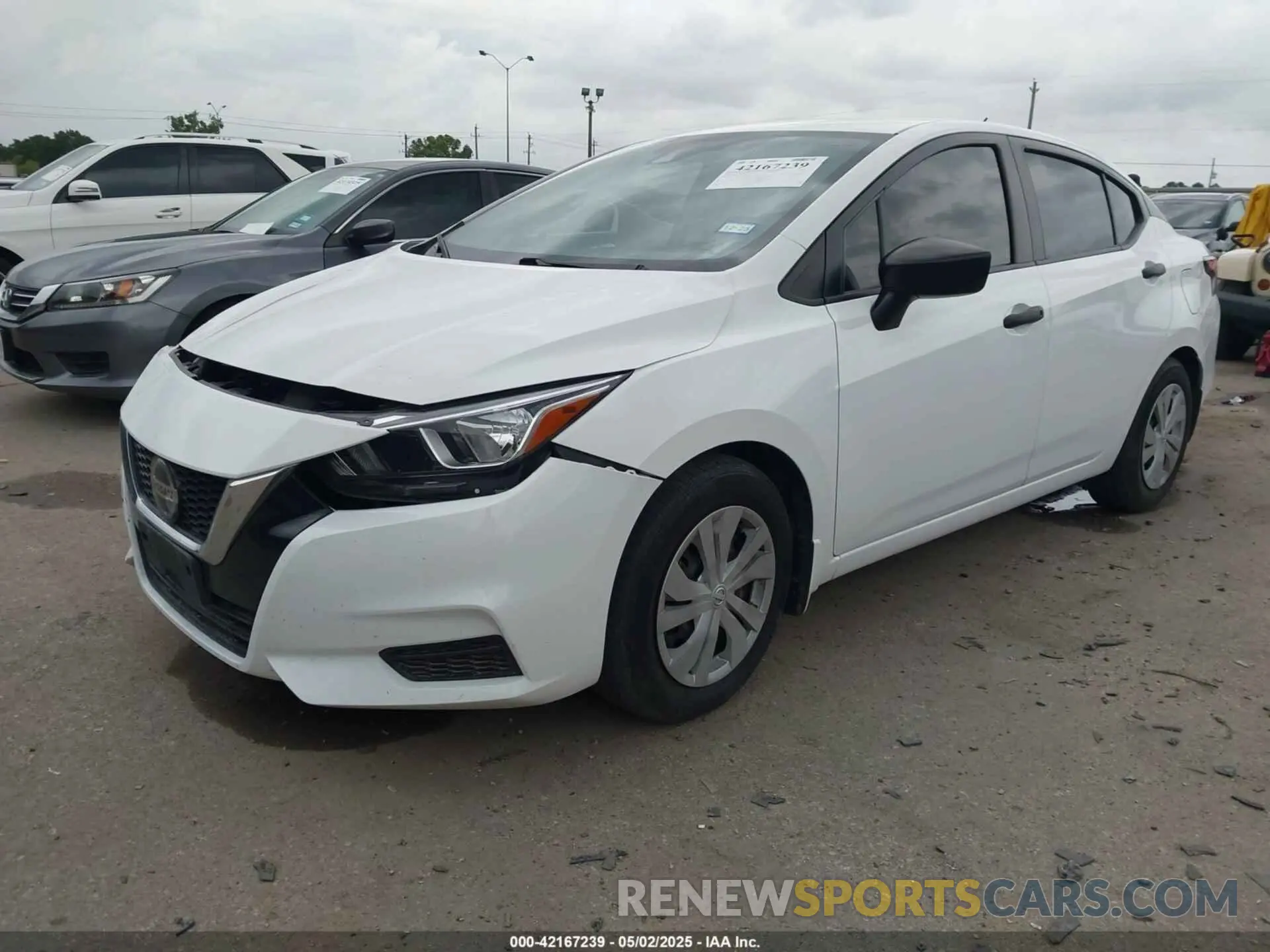 2 Photograph of a damaged car 3N1CN8DV7NL861725 NISSAN VERSA 2022