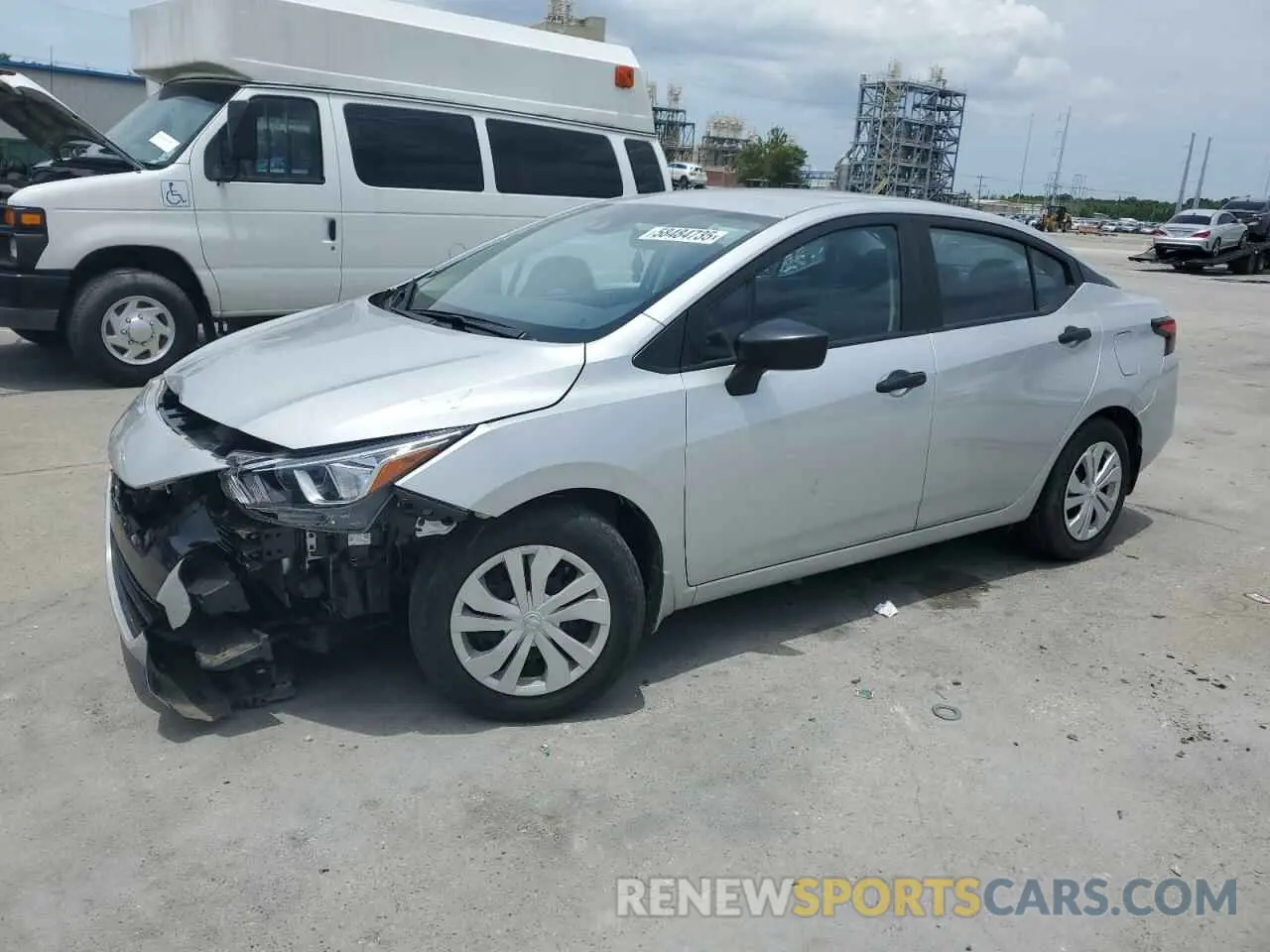 1 Photograph of a damaged car 3N1CN8DV9NL833649 NISSAN VERSA 2022